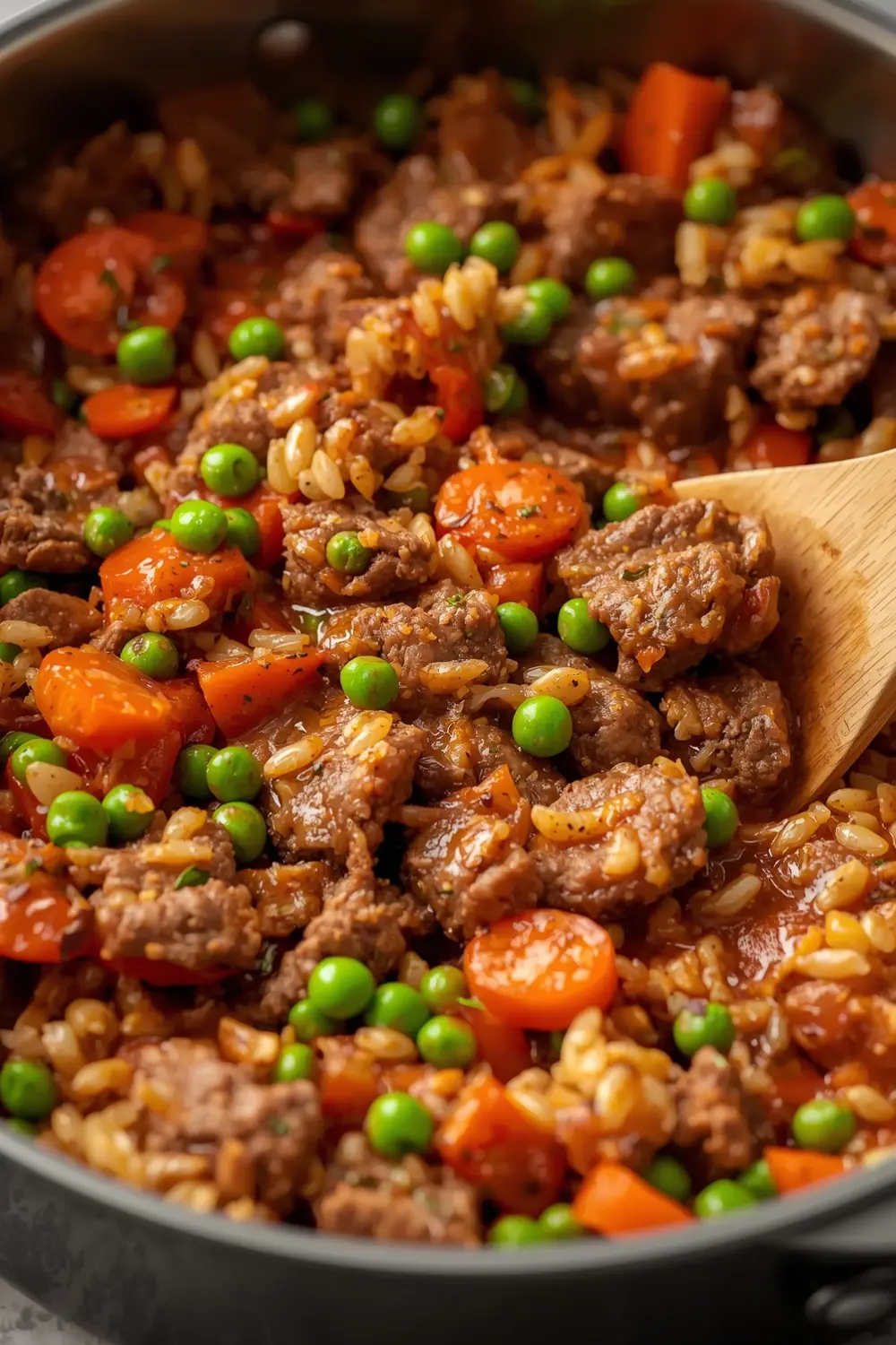 beef and rice skillet