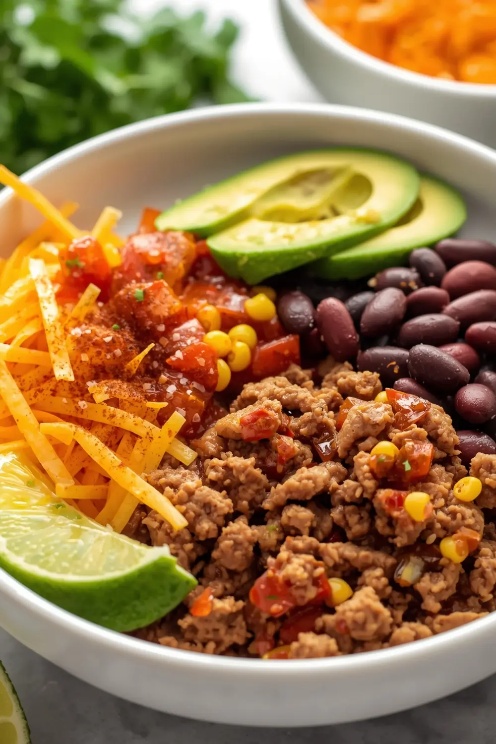 ground beef burrito bowl