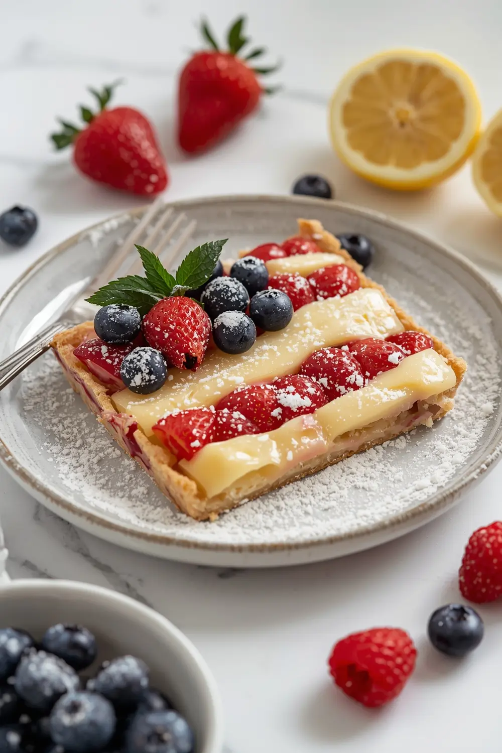 4th july fruit tart family