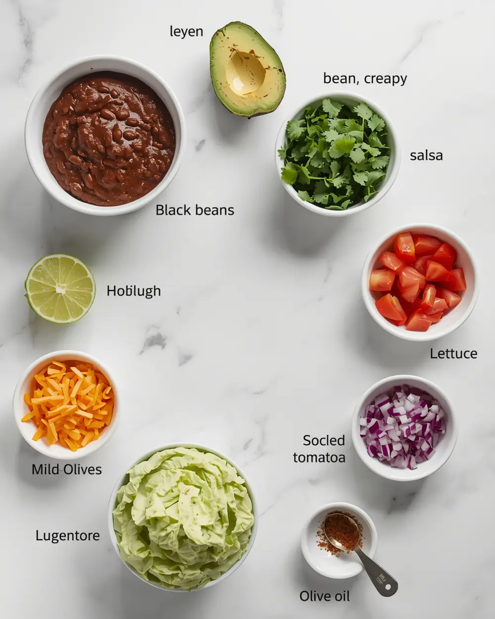 Ingredients for 7 layer dip family easy