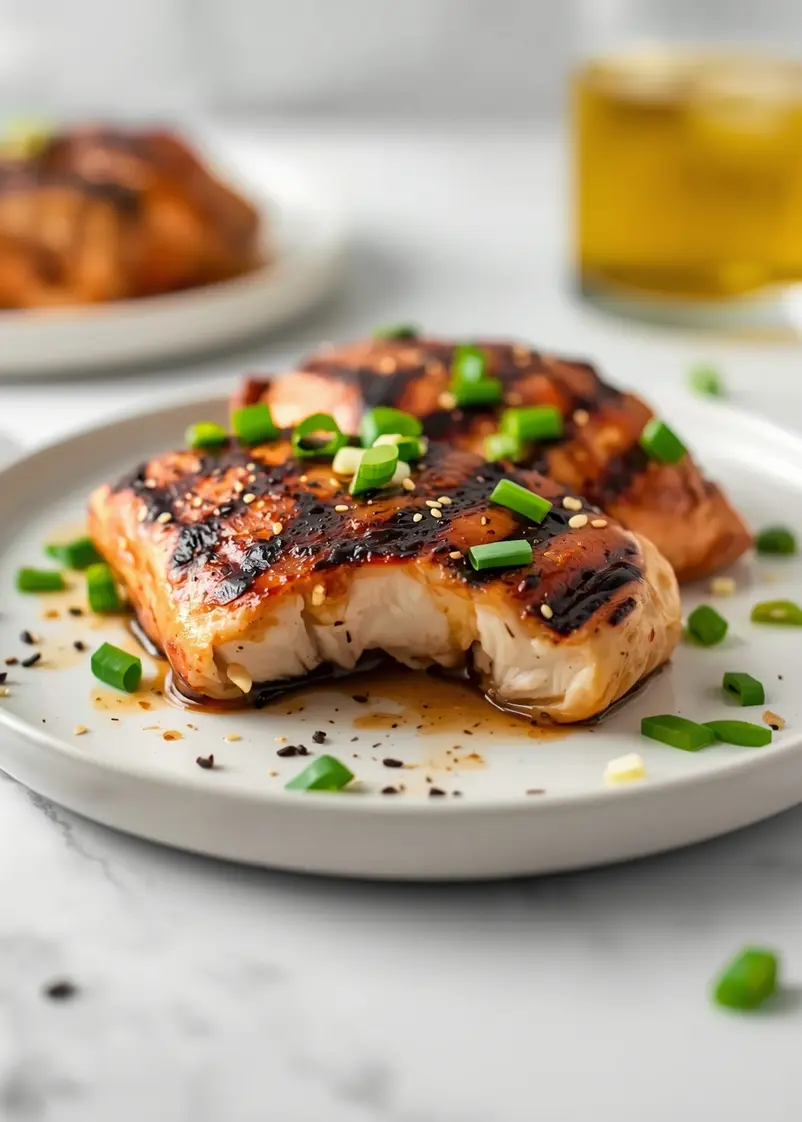 Hawaiian chicken pineapple family ready to serve