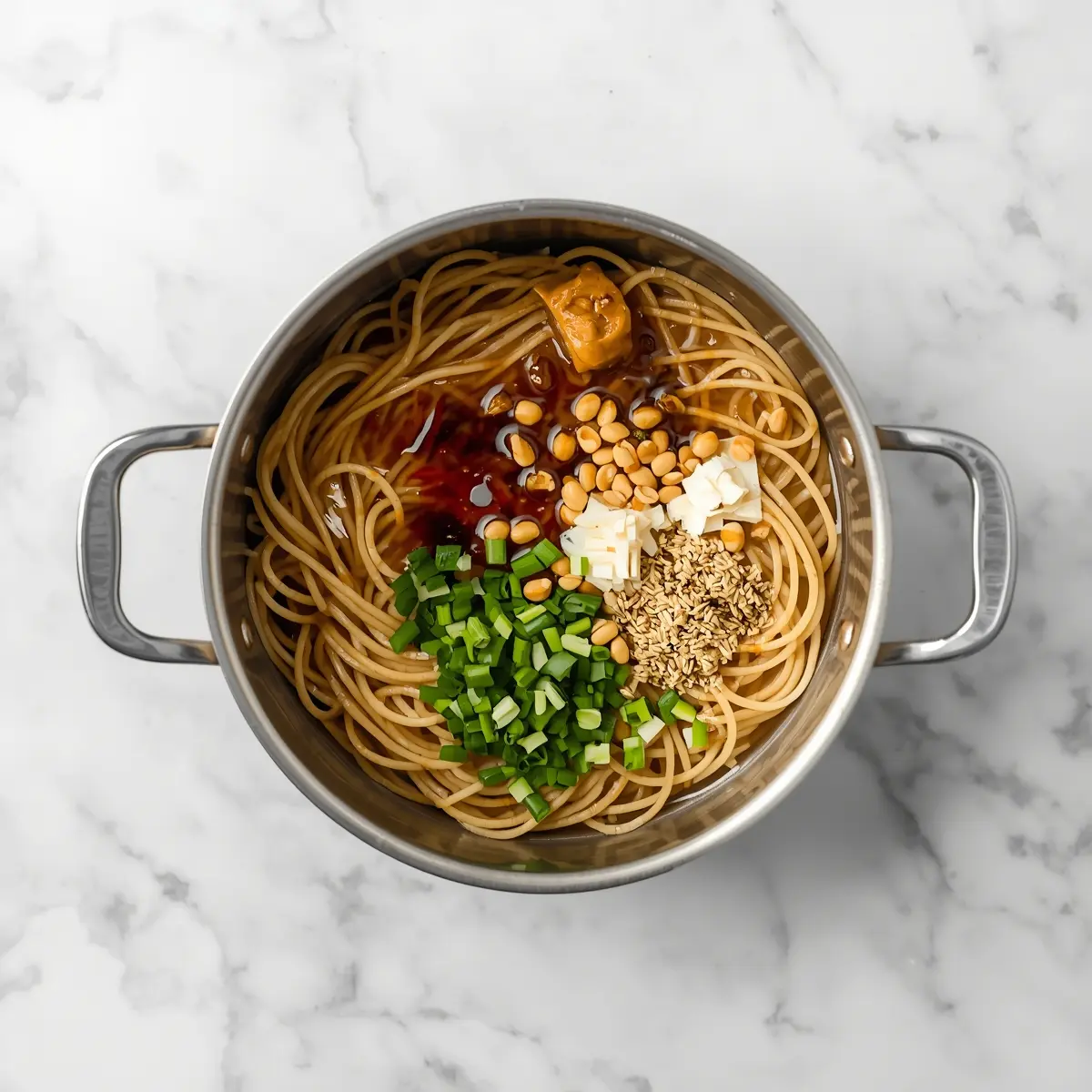 Cooking instructions for Thai peanut noodles family