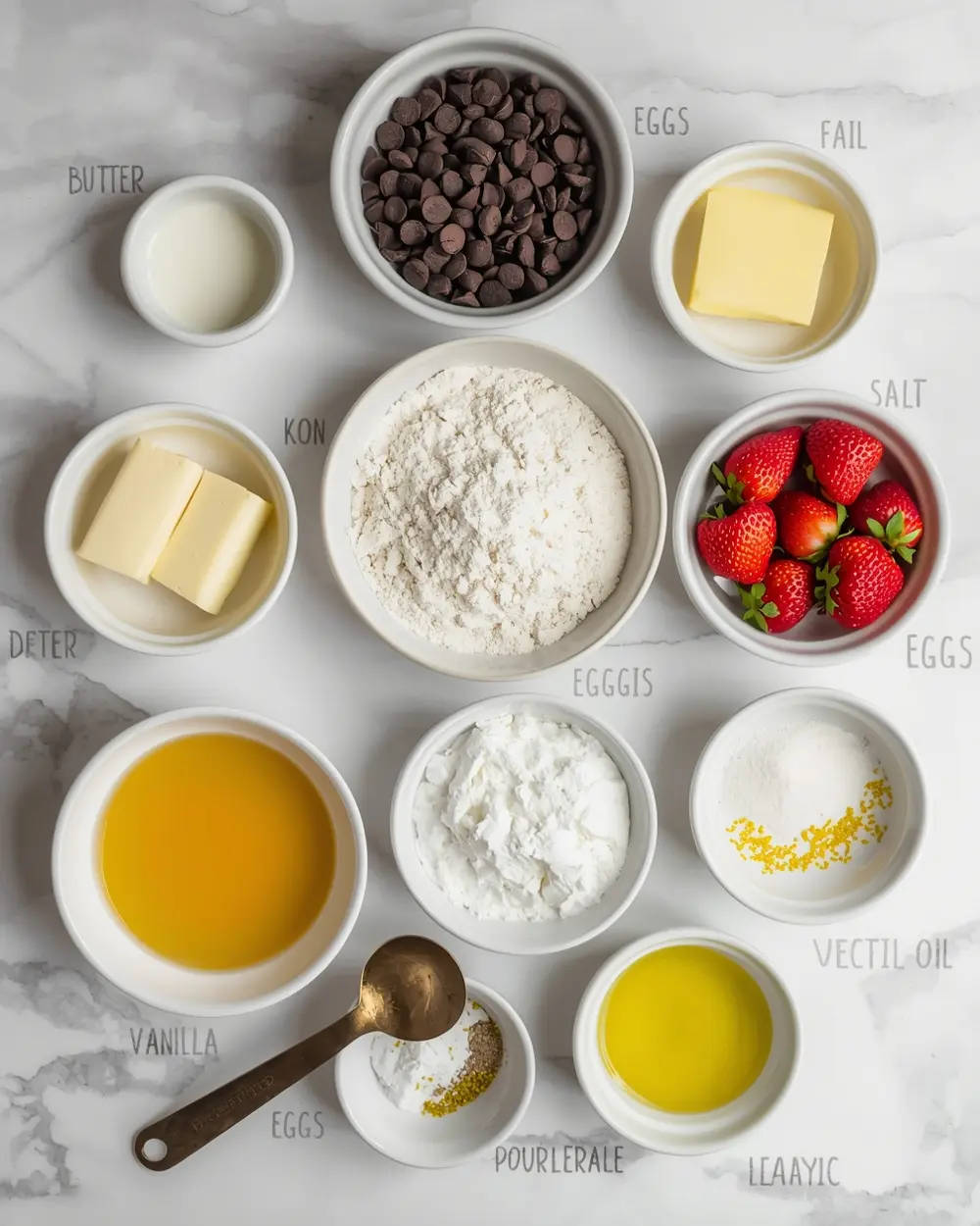 Ingredients for american flag cake family easy