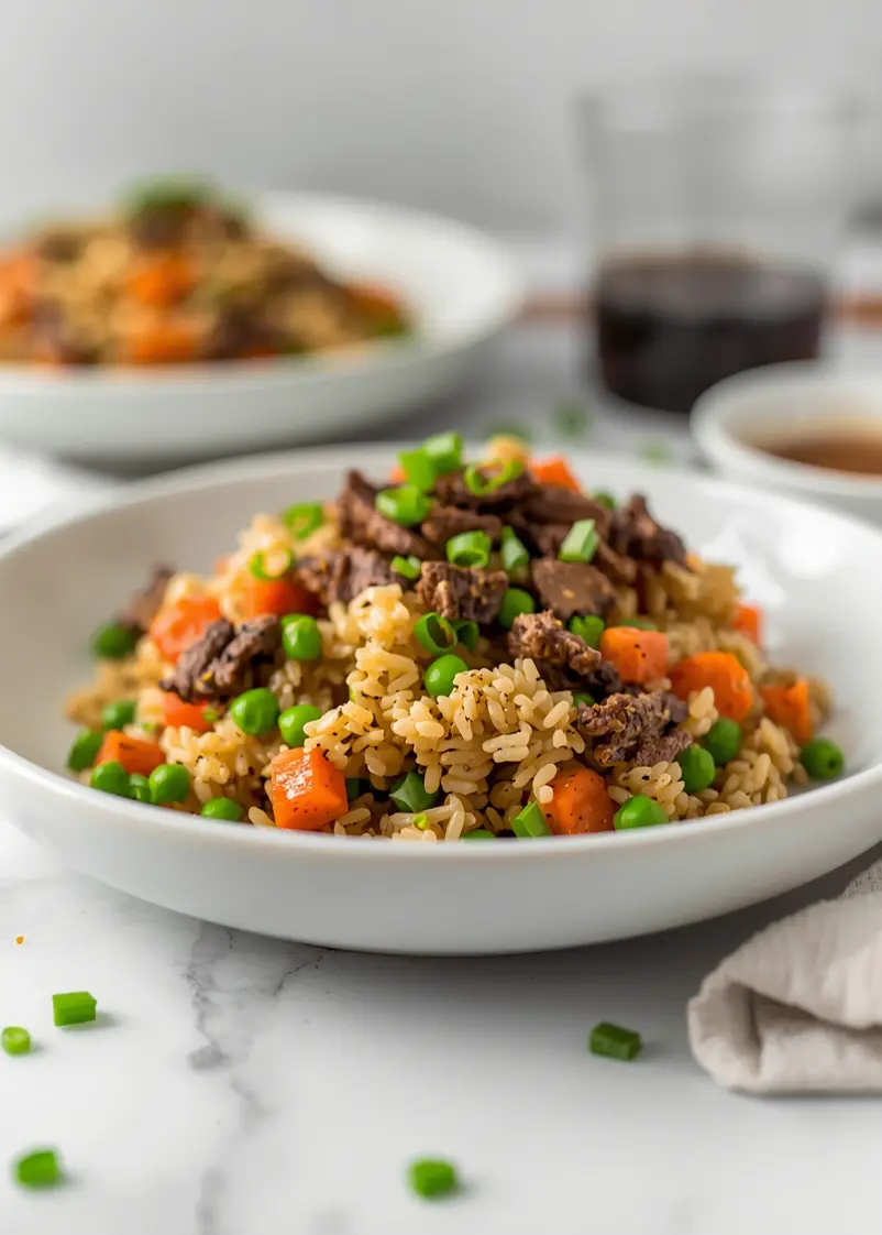 beef fried rice ready to serve