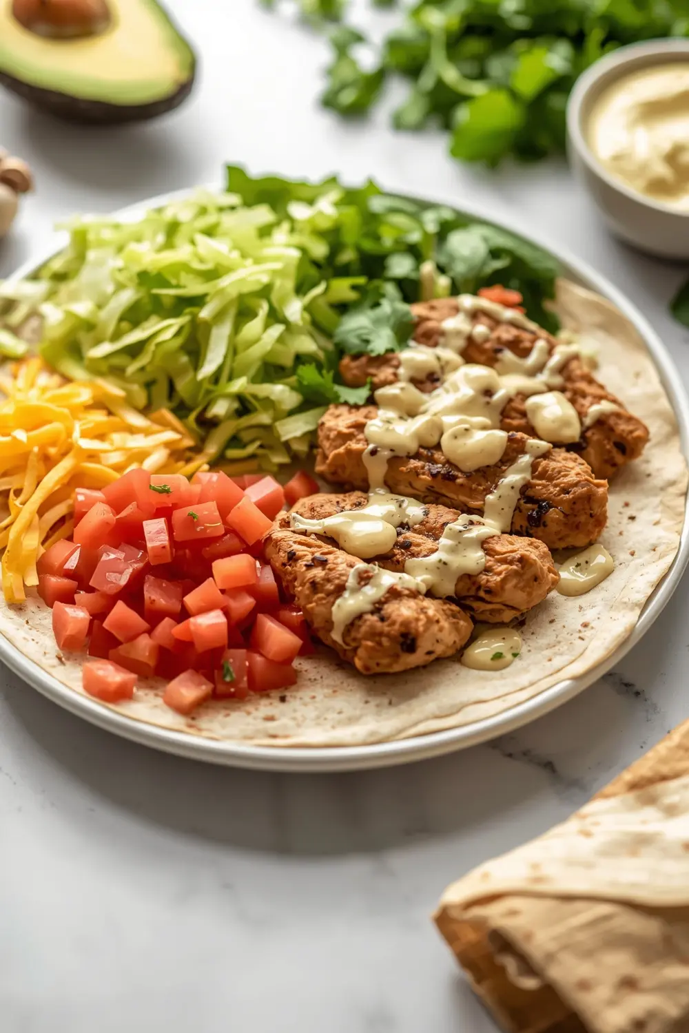 chicken avocado wrap family