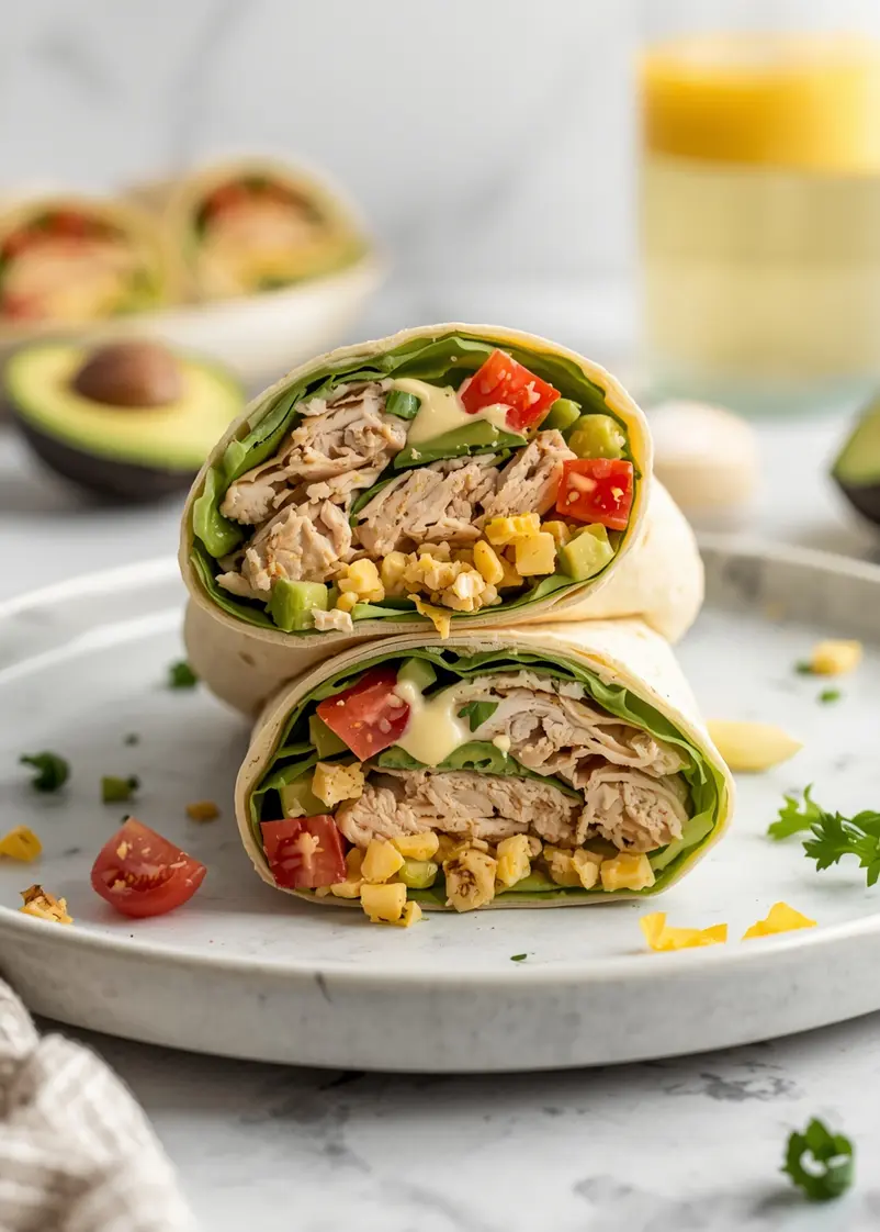 chicken avocado wrap family ready to serve