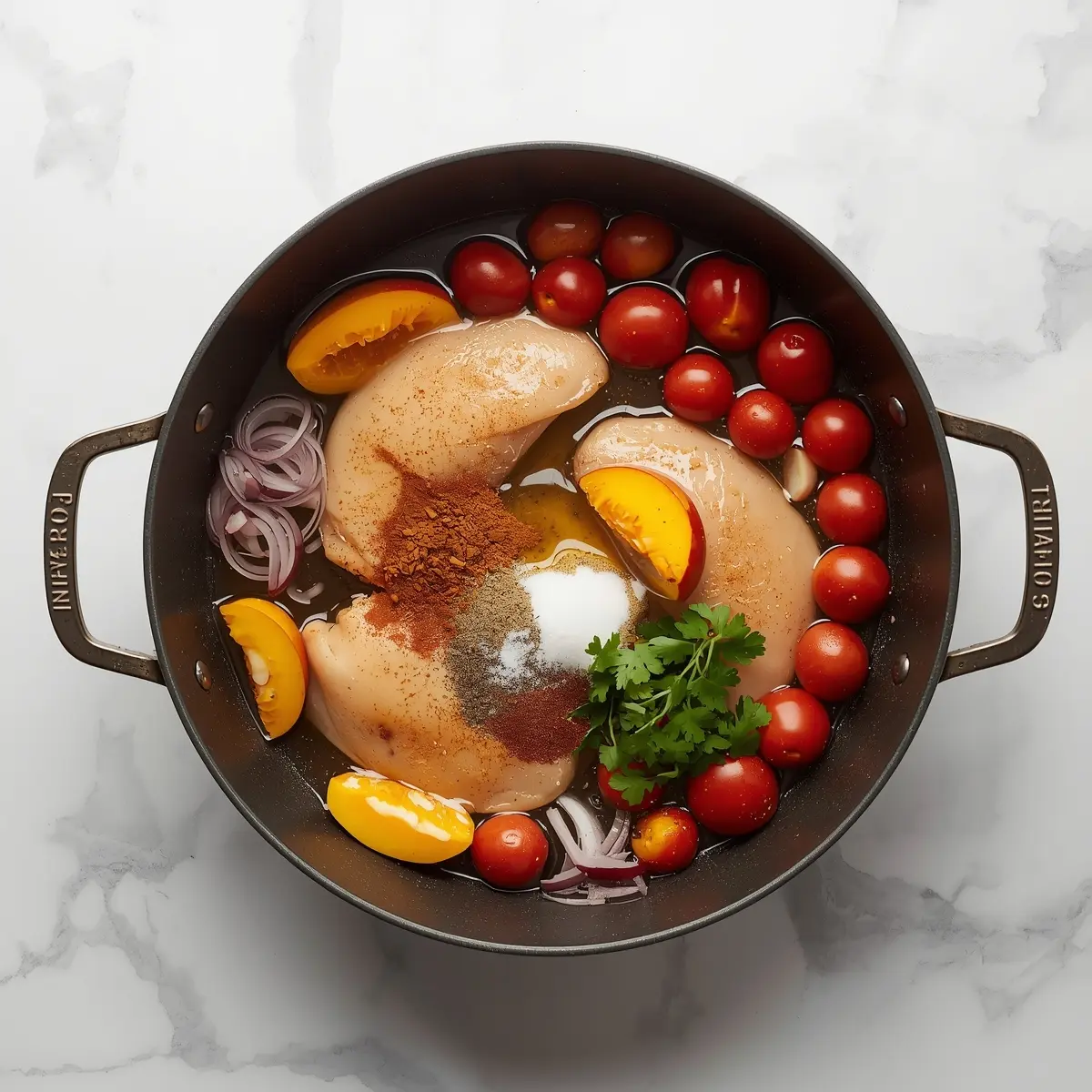 Cooking instructions for chicken peach skillet family summer