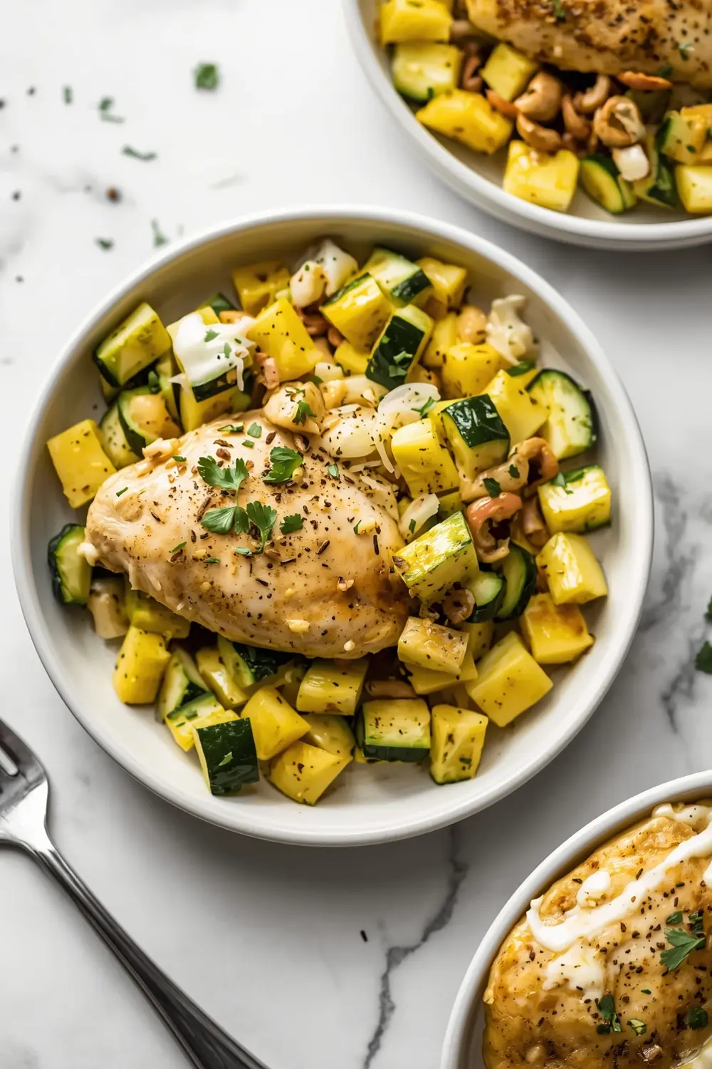 chicken zucchini skillet family
