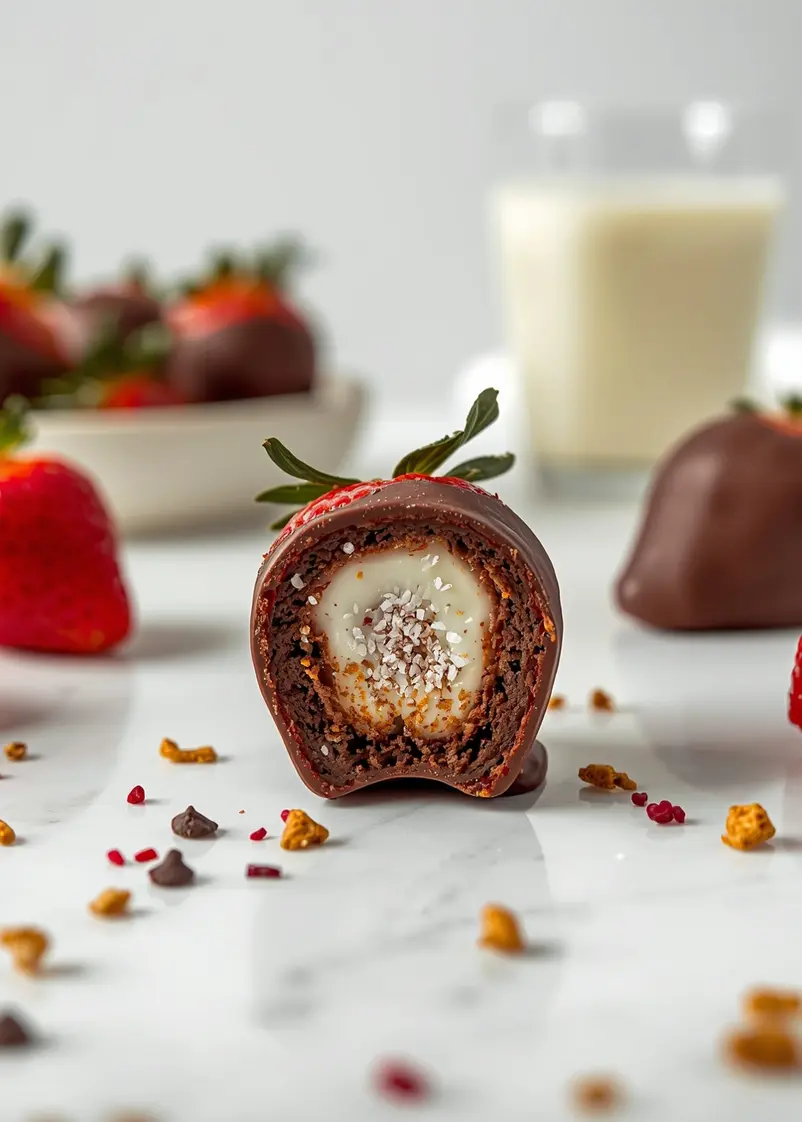 chocolate covered strawberries family ready to serve