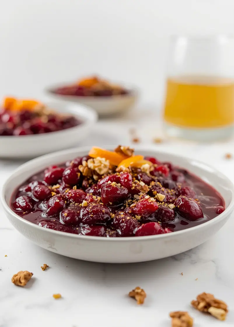 cranberry sauce homemade Thanksgiving ready to serve