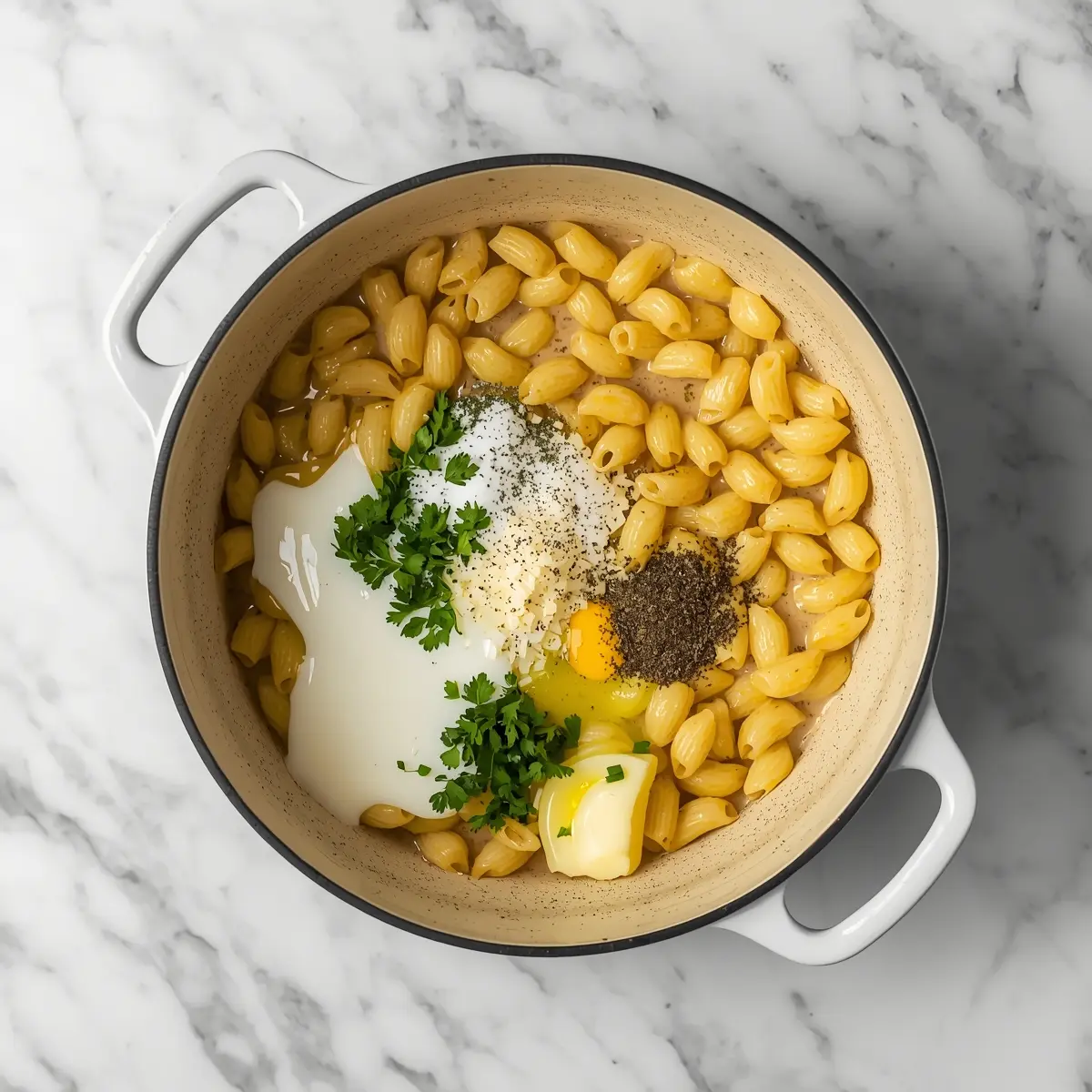 Cooking instructions for creamy summer corn pasta family