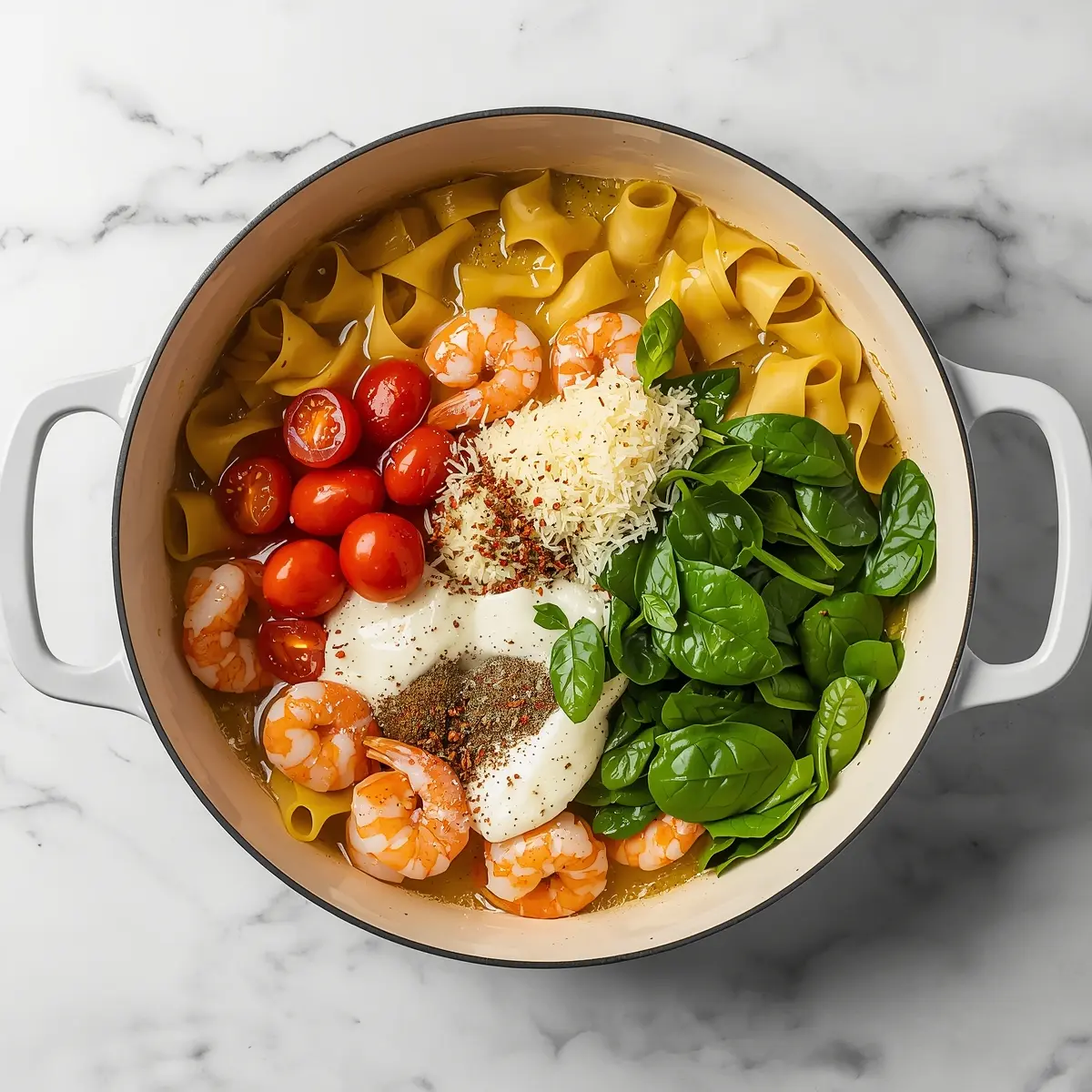 Cooking instructions for creamy tuscan shrimp pasta family