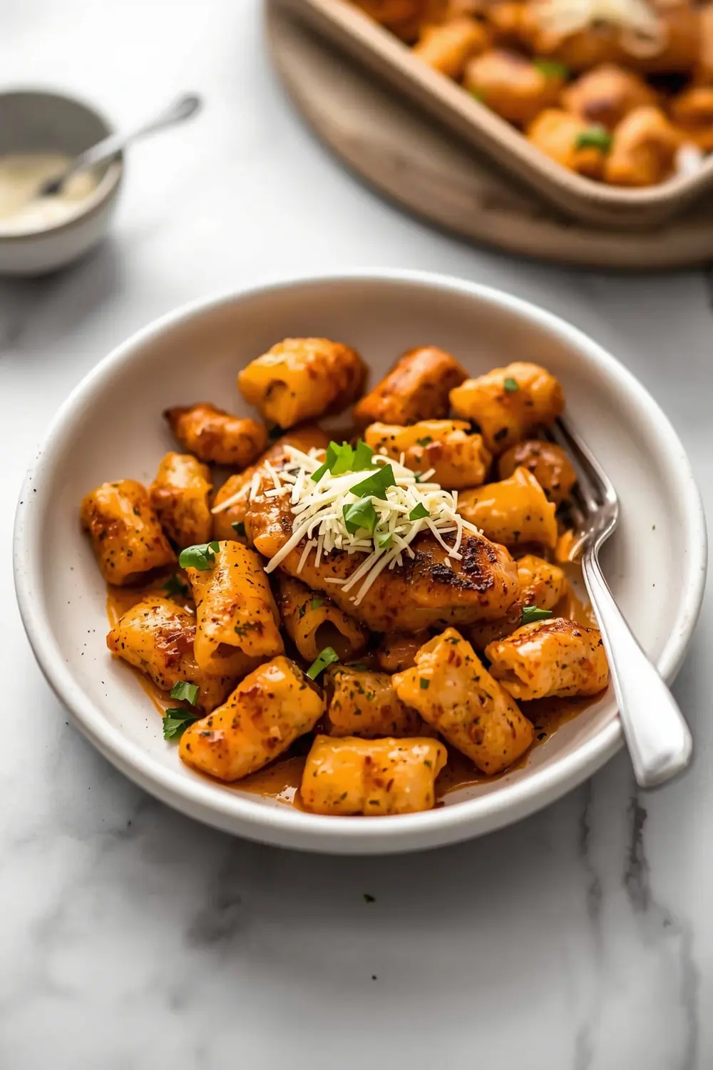 crispy sheet pan gnocchi family