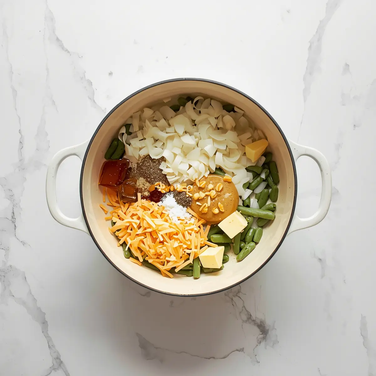 Cooking instructions for green bean casserole Thanksgiving easy