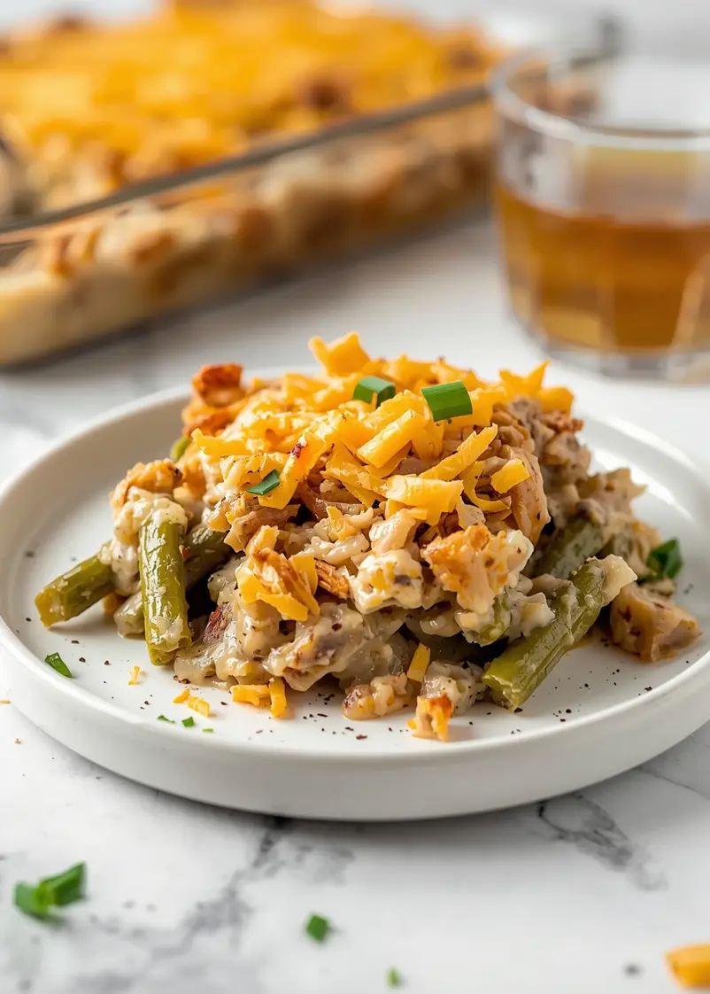 green bean casserole Thanksgiving easy ready to serve