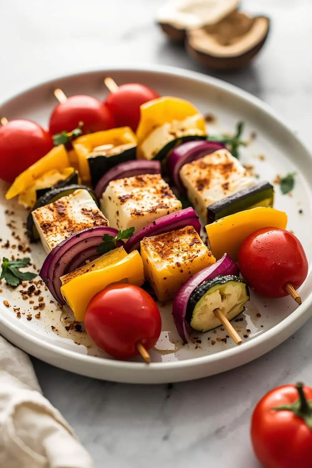 grilled veggie kabobs family