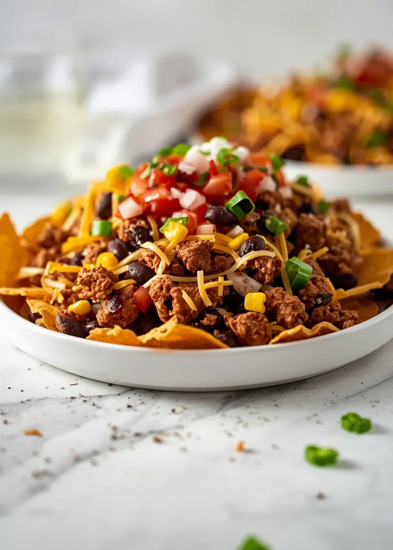 loaded nachos family 4th july ready to serve