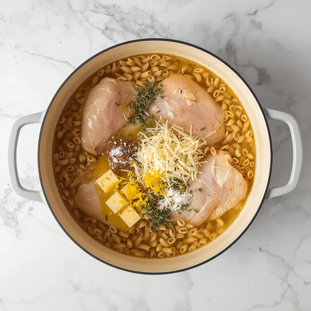 Cooking instructions for one pan lemon chicken orzo family