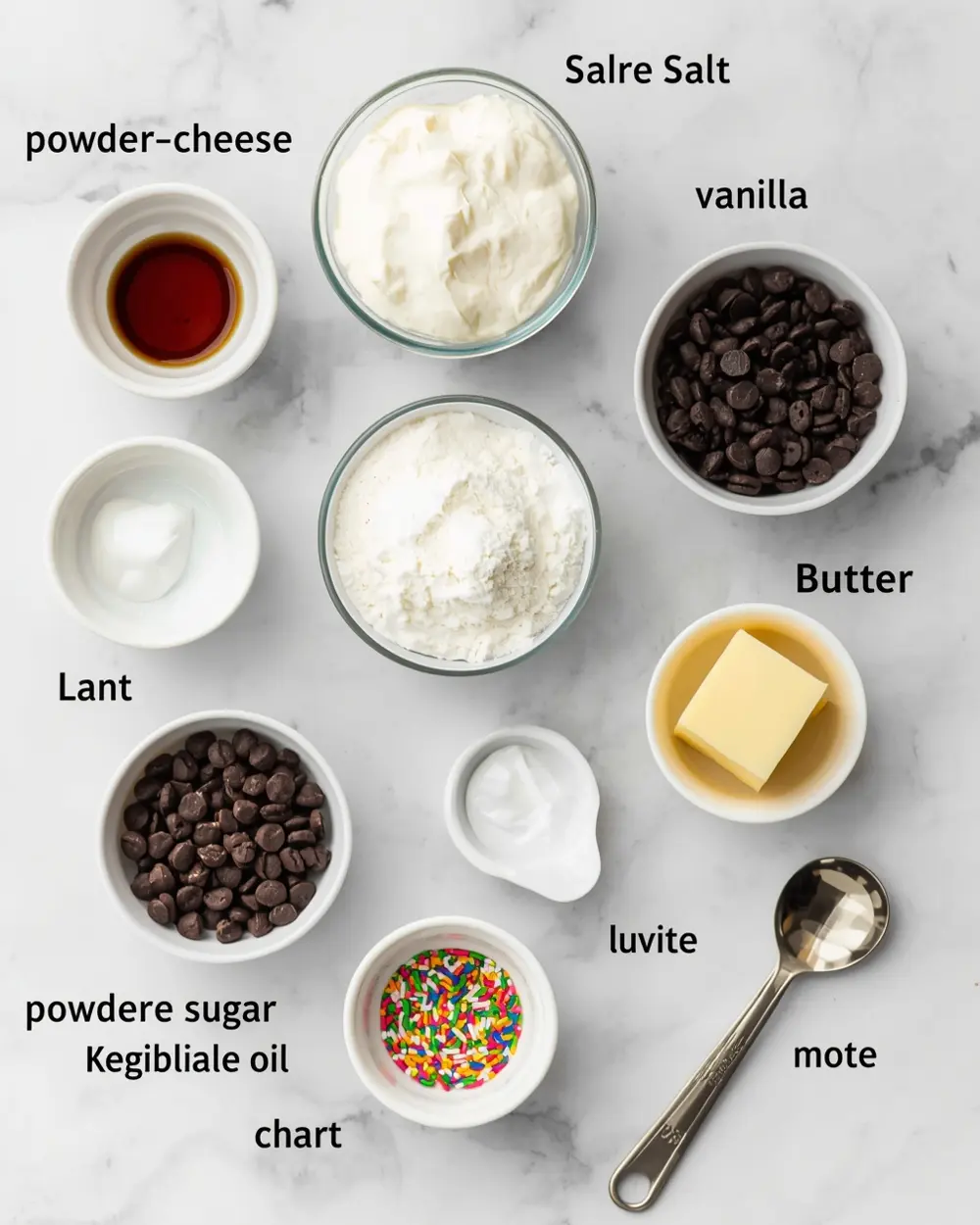 Ingredients for oreo truffles family 4th july