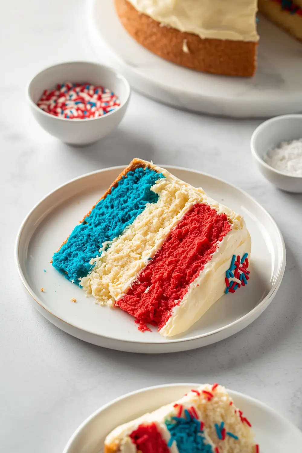 patriotic pinata cake family