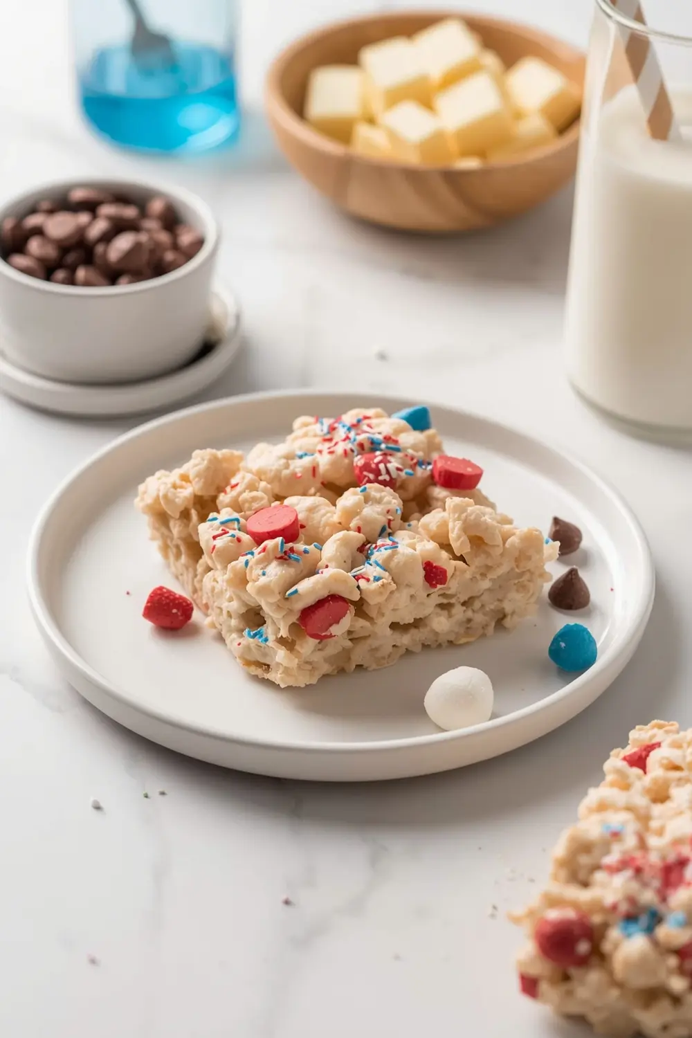 patriotic rice krispie treats family