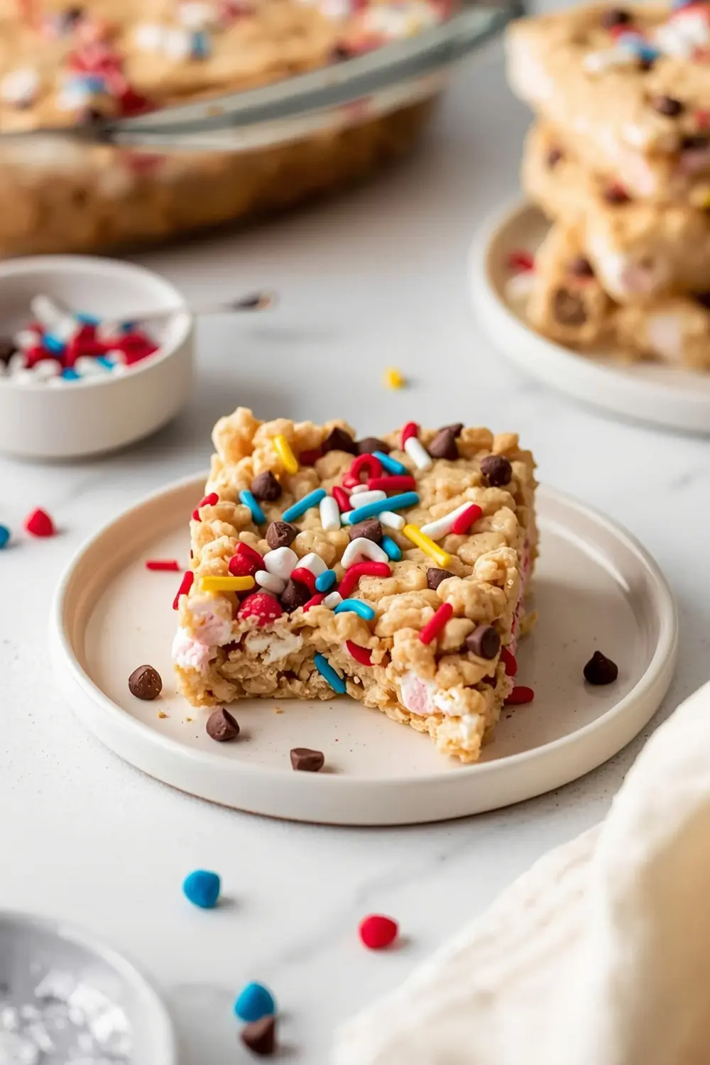 patriotic rice krispie treats family