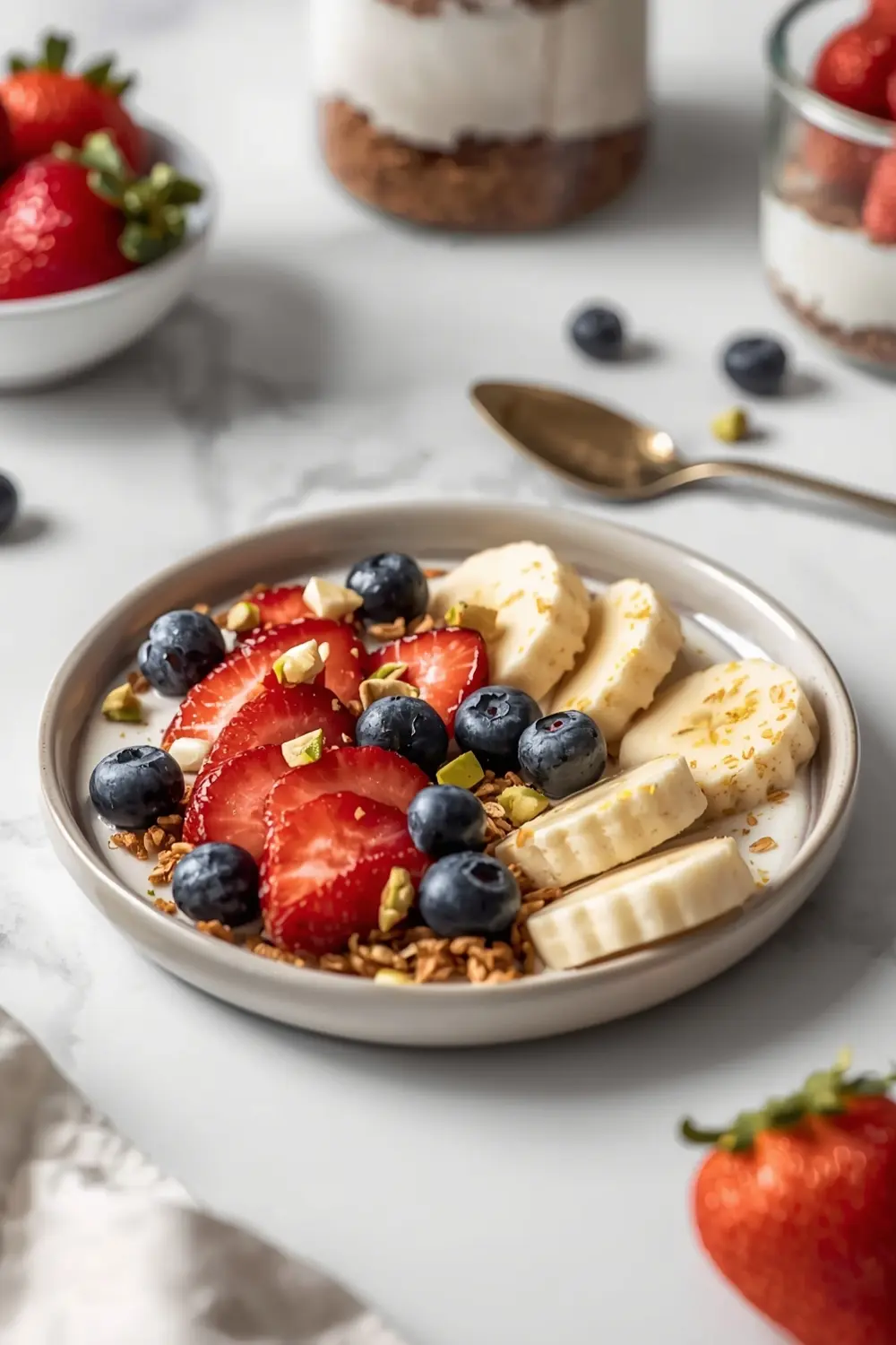 patriotic yogurt parfaits family