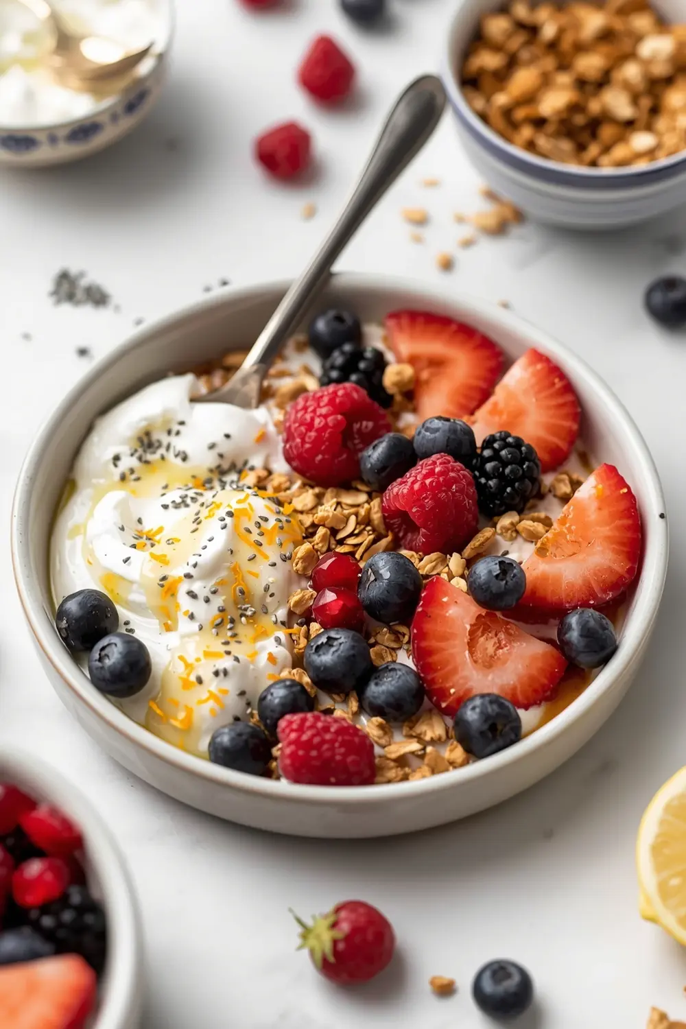 patriotic yogurt parfaits family
