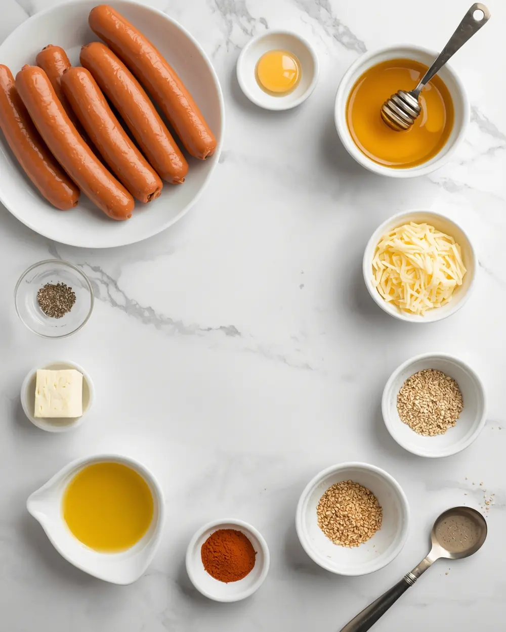 Ingredients for pigs in blanket family kids