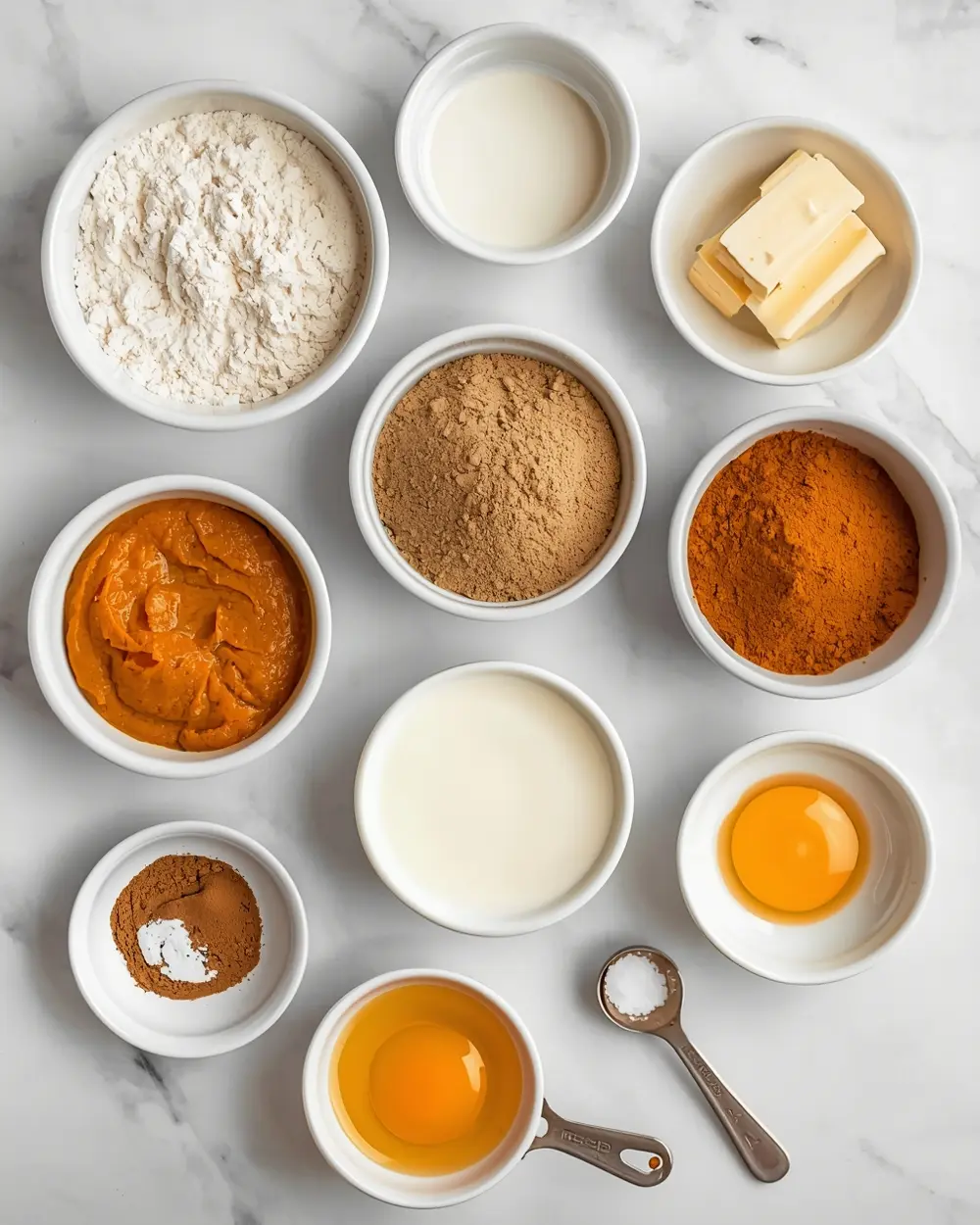 Ingredients for pumpkin bread easy fall family
