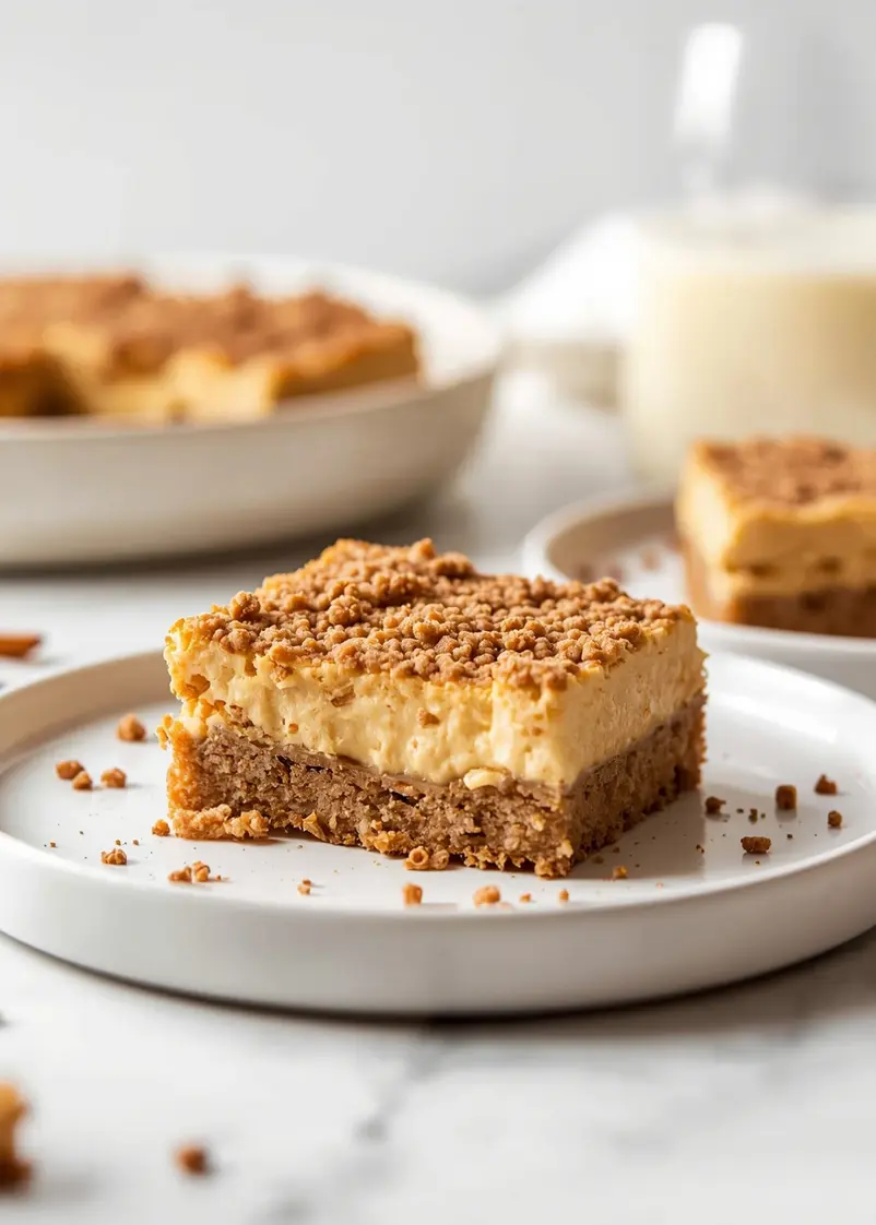 pumpkin cheesecake bars easy family ready to serve