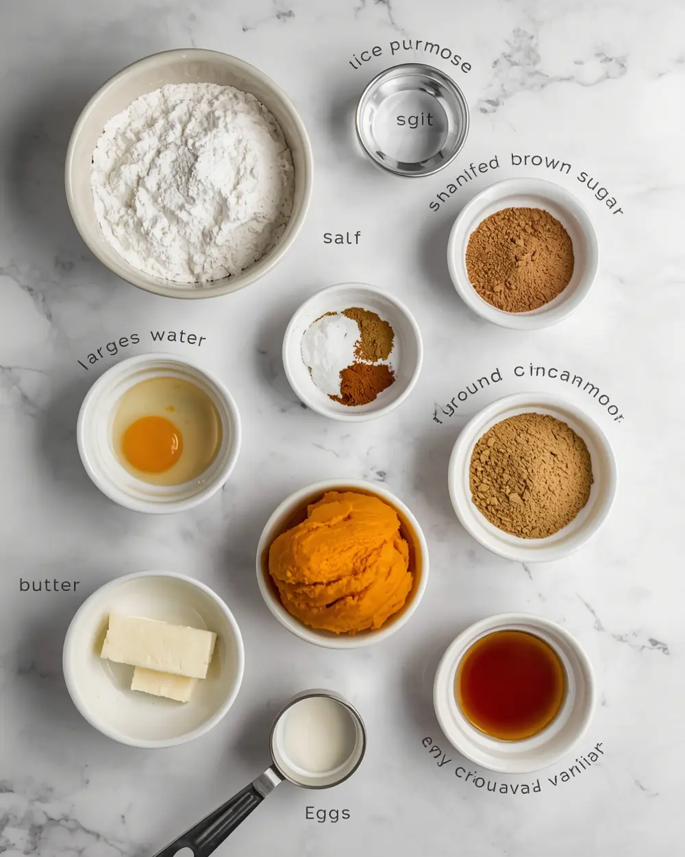 Ingredients for pumpkin pie easy Thanksgiving