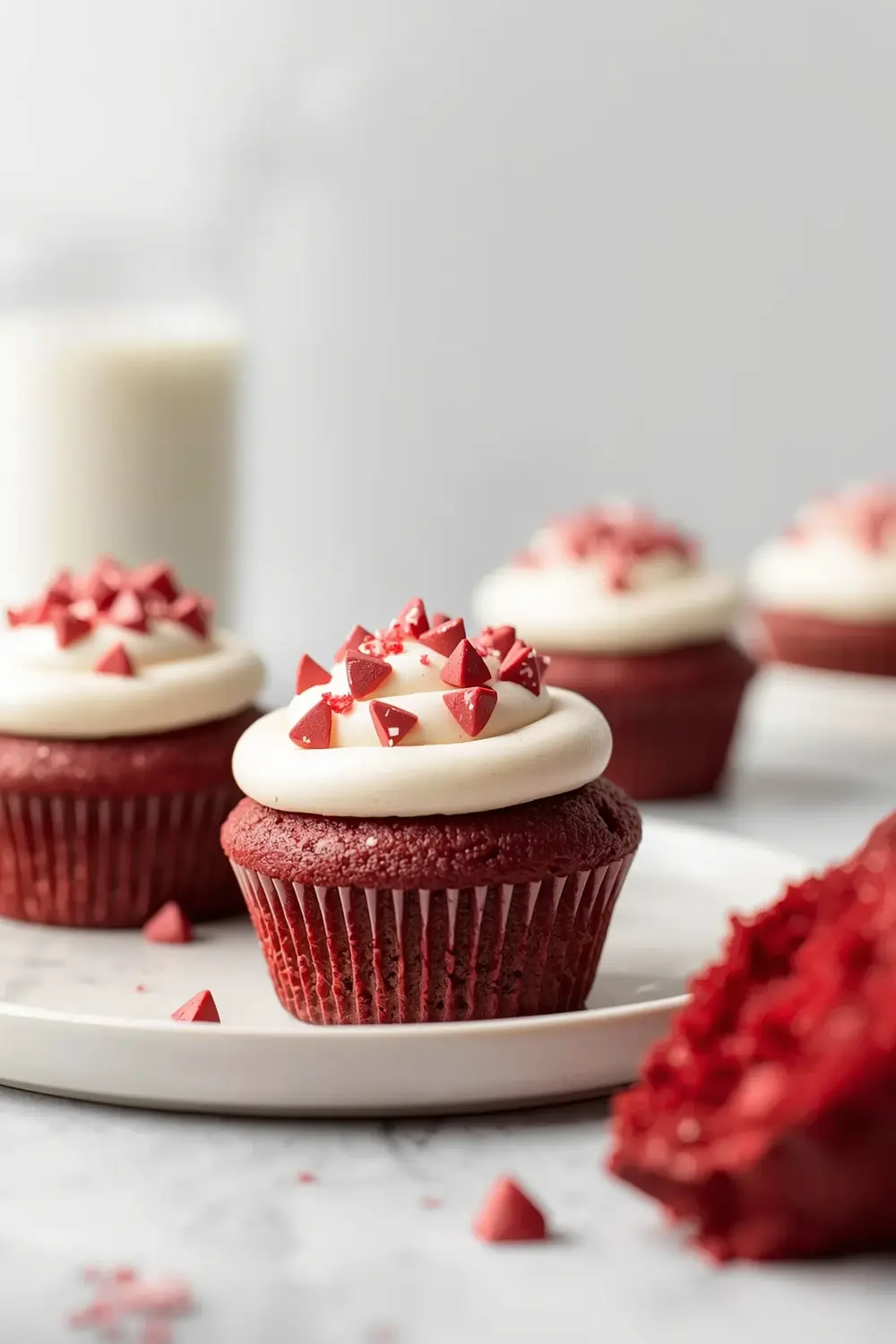 red velvet cupcakes family kids