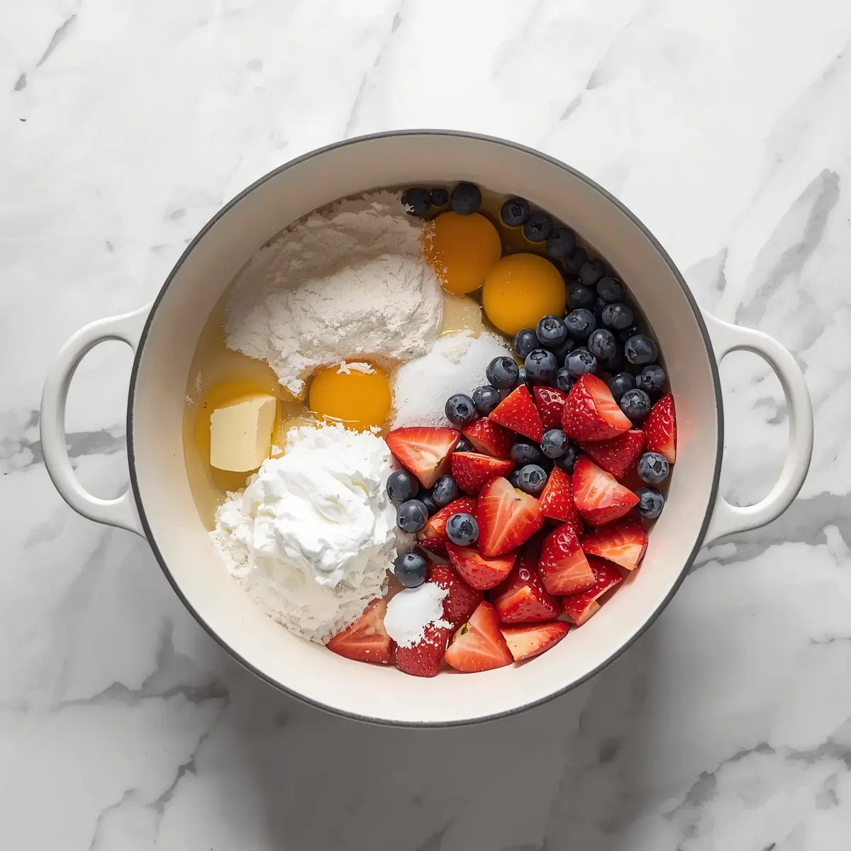 Cooking instructions for red white blue trifle family