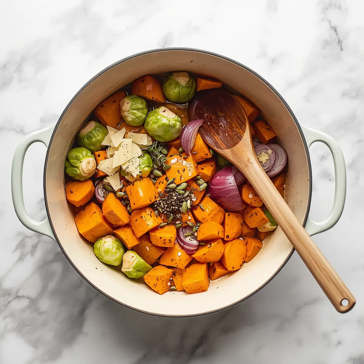 Cooking instructions for roasted fall vegetables Thanksgiving