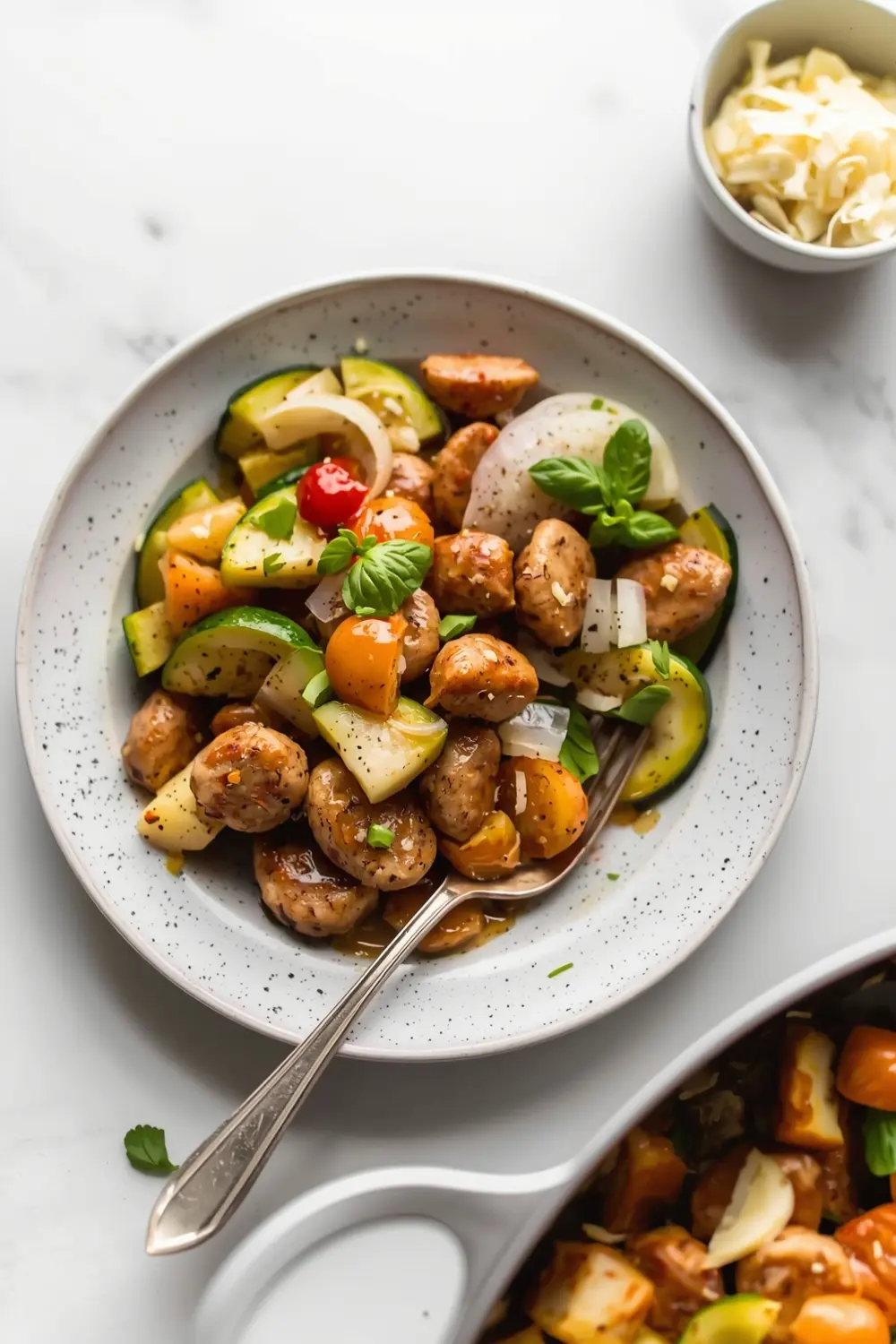 sausage zucchini skillet family