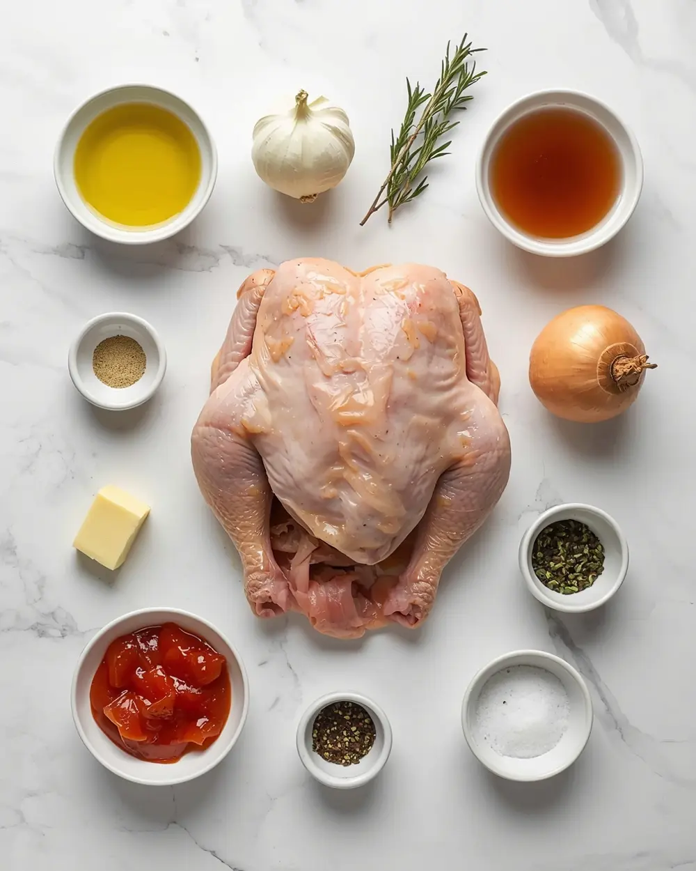 Ingredients for slow cooker Thanksgiving turkey breast