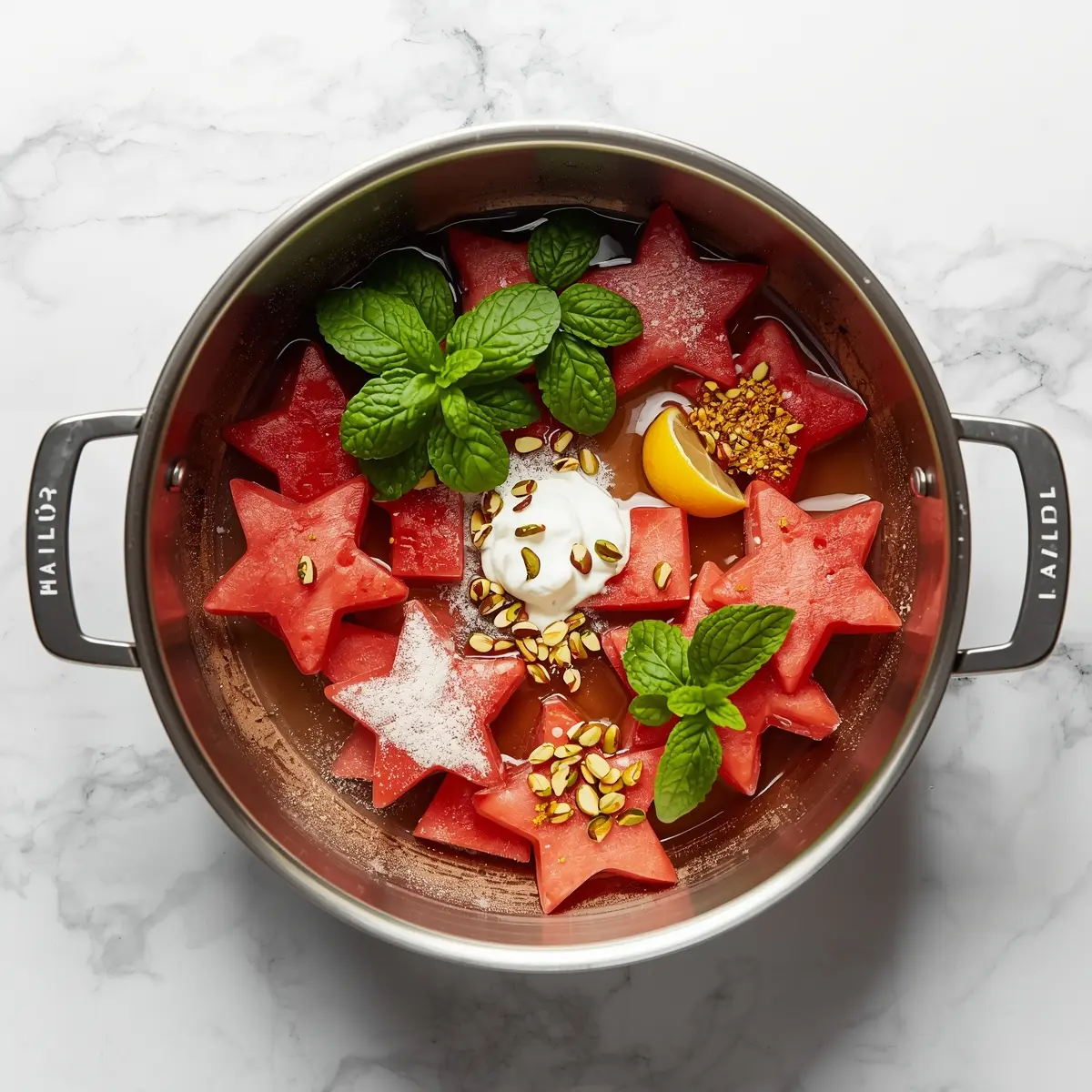 Cooking instructions for star watermelon skewers family kids