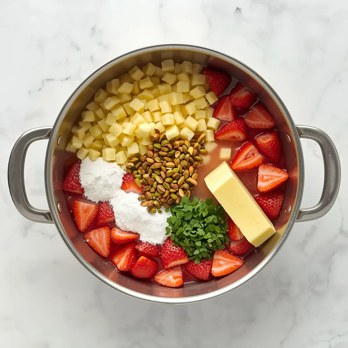 Cooking instructions for strawberry pretzel salad family
