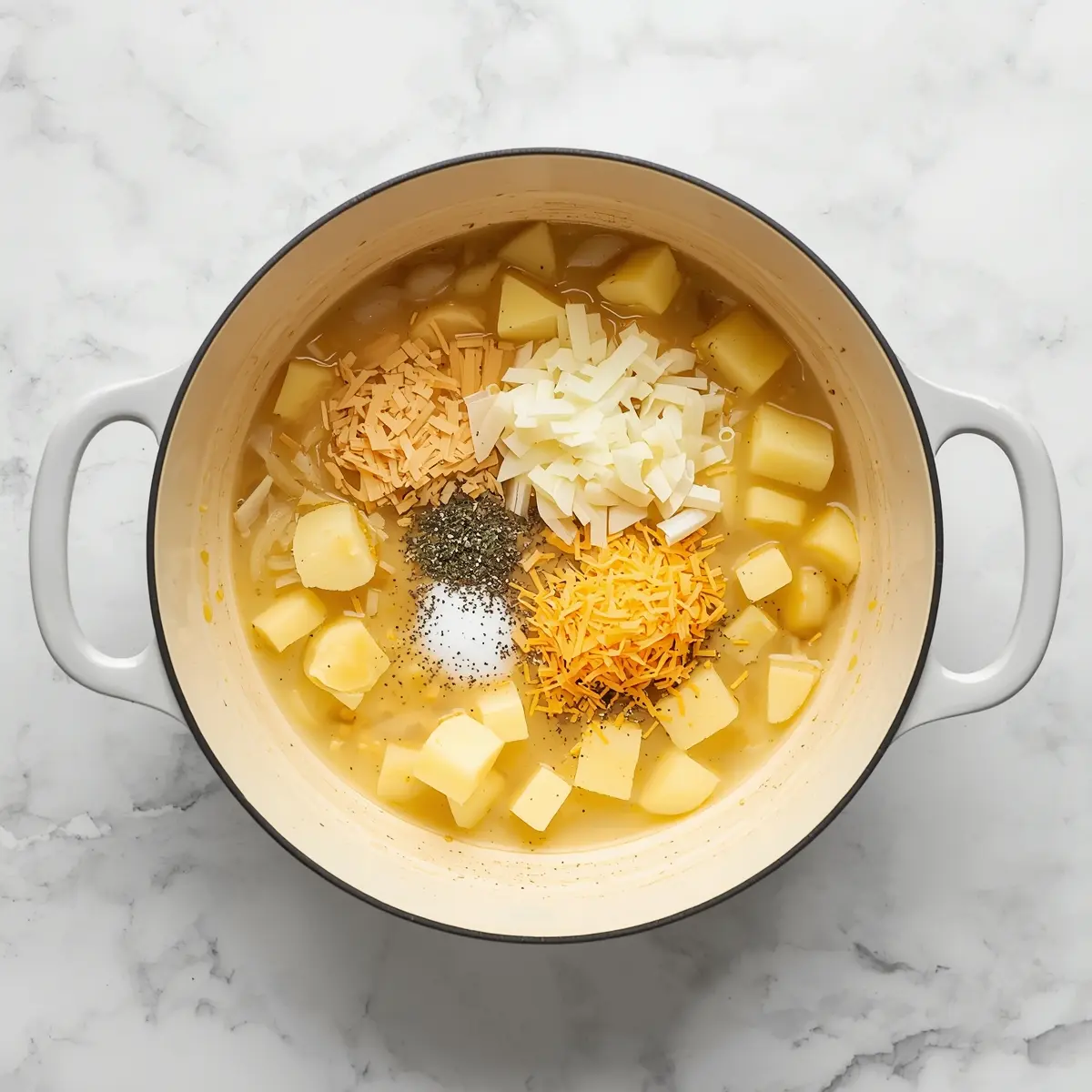 Cooking instructions for summer corn chowder family
