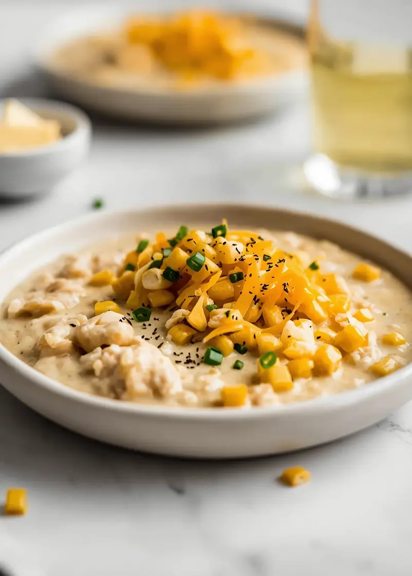 summer corn chowder family ready to serve