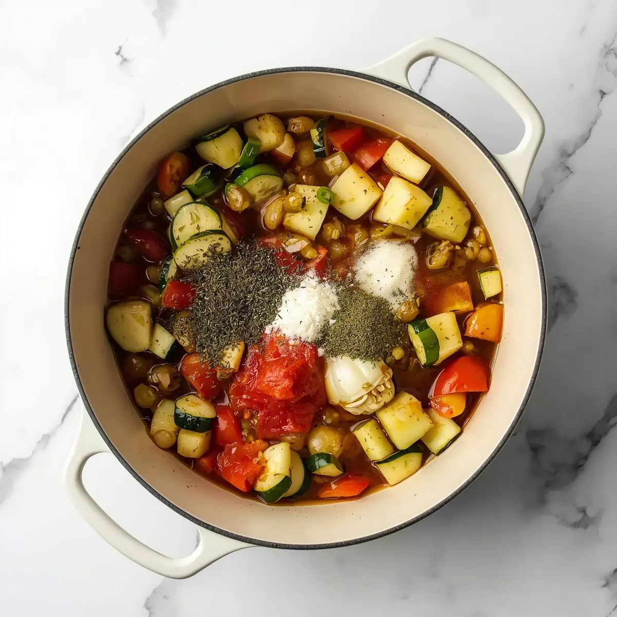 Cooking instructions for summer ratatouille family French