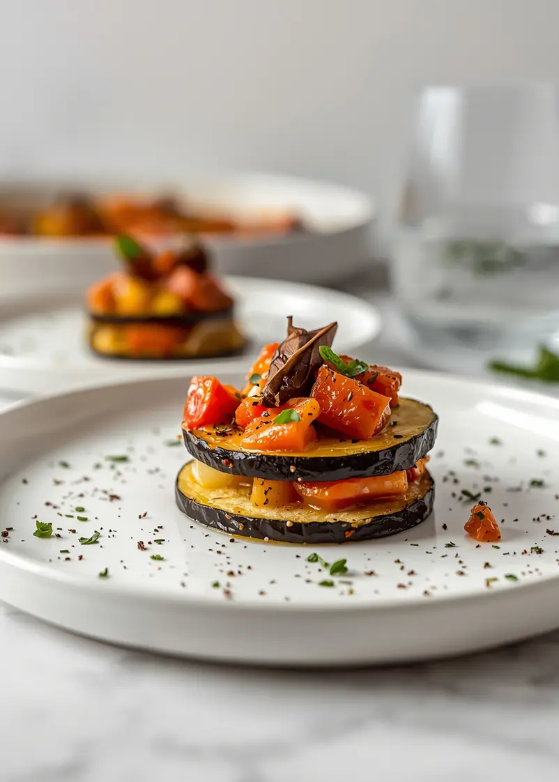 summer ratatouille family French ready to serve