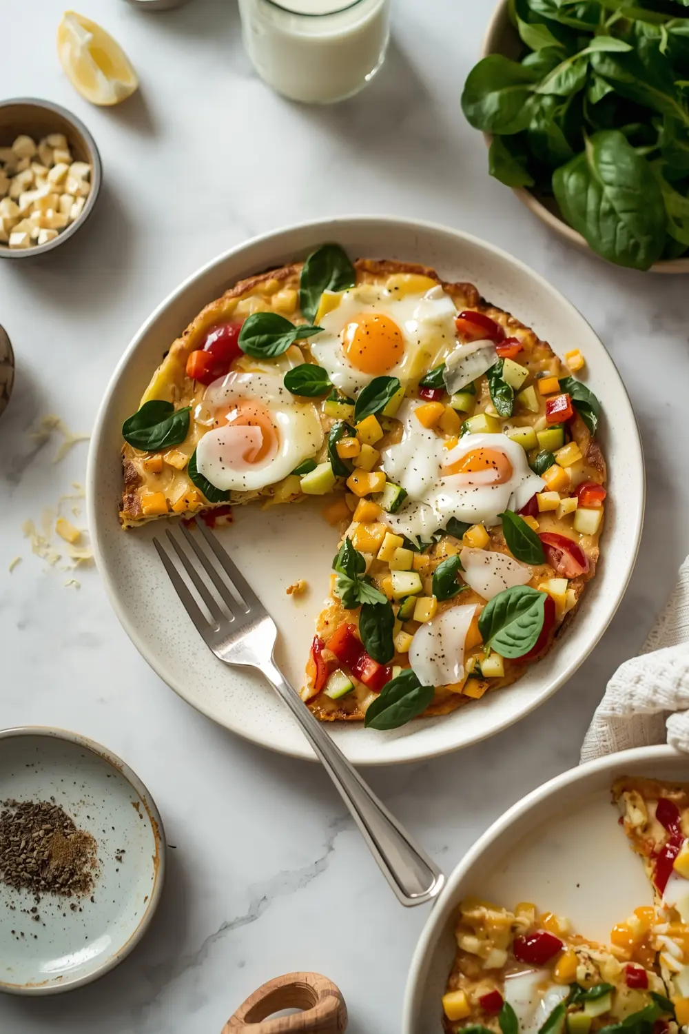 summer vegetable frittata family