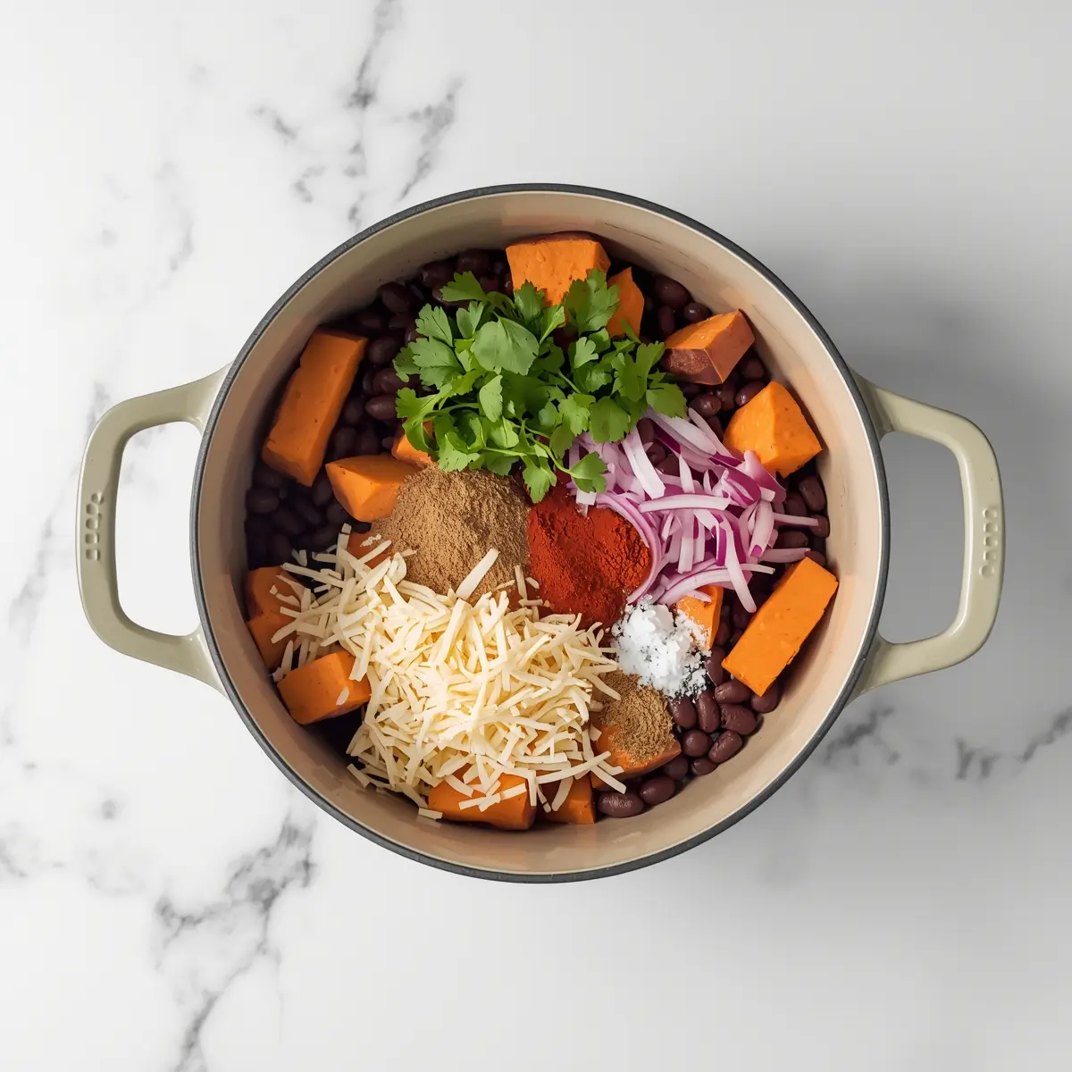 Cooking instructions for sweet potato black bean tacos family