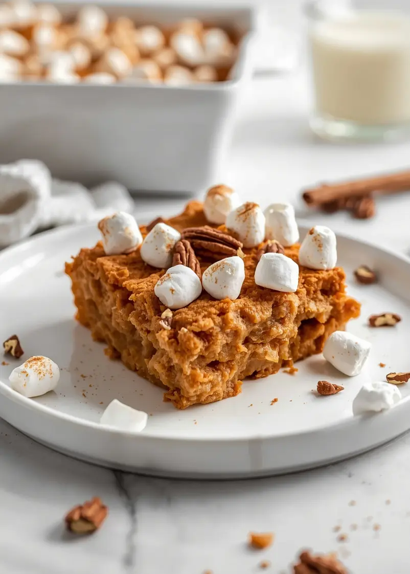 sweet potato casserole Thanksgiving ready to serve