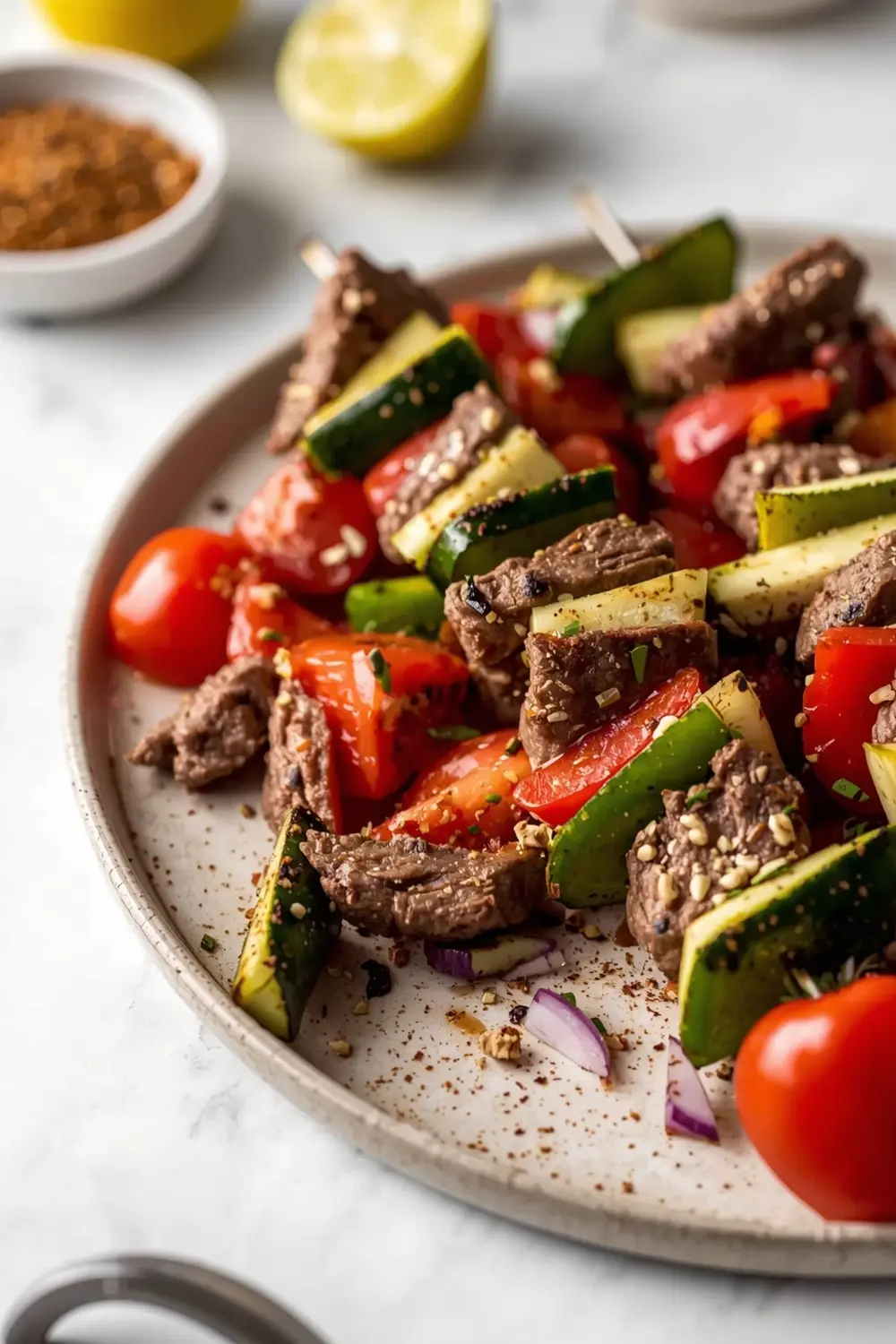 4th of july beef kabobs family