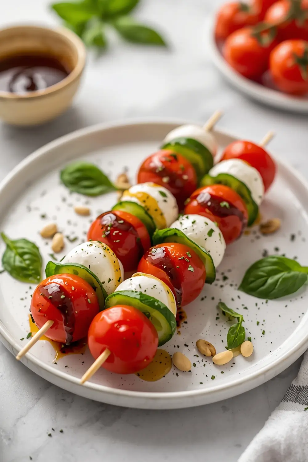 4th of july caprese skewers family