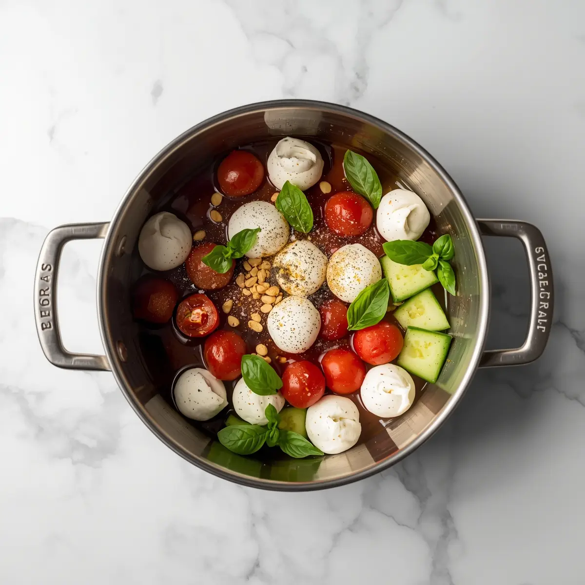 Cooking instructions for 4th of july caprese skewers family