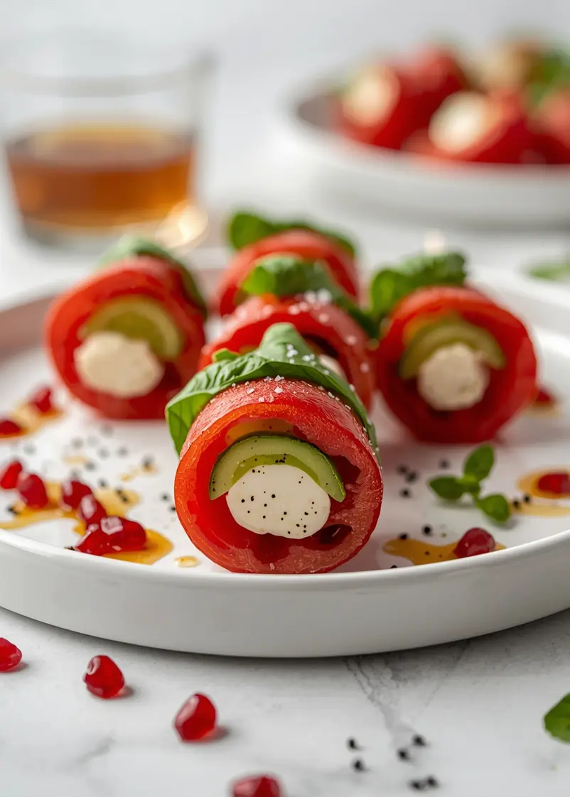 4th of july caprese skewers family ready to serve
